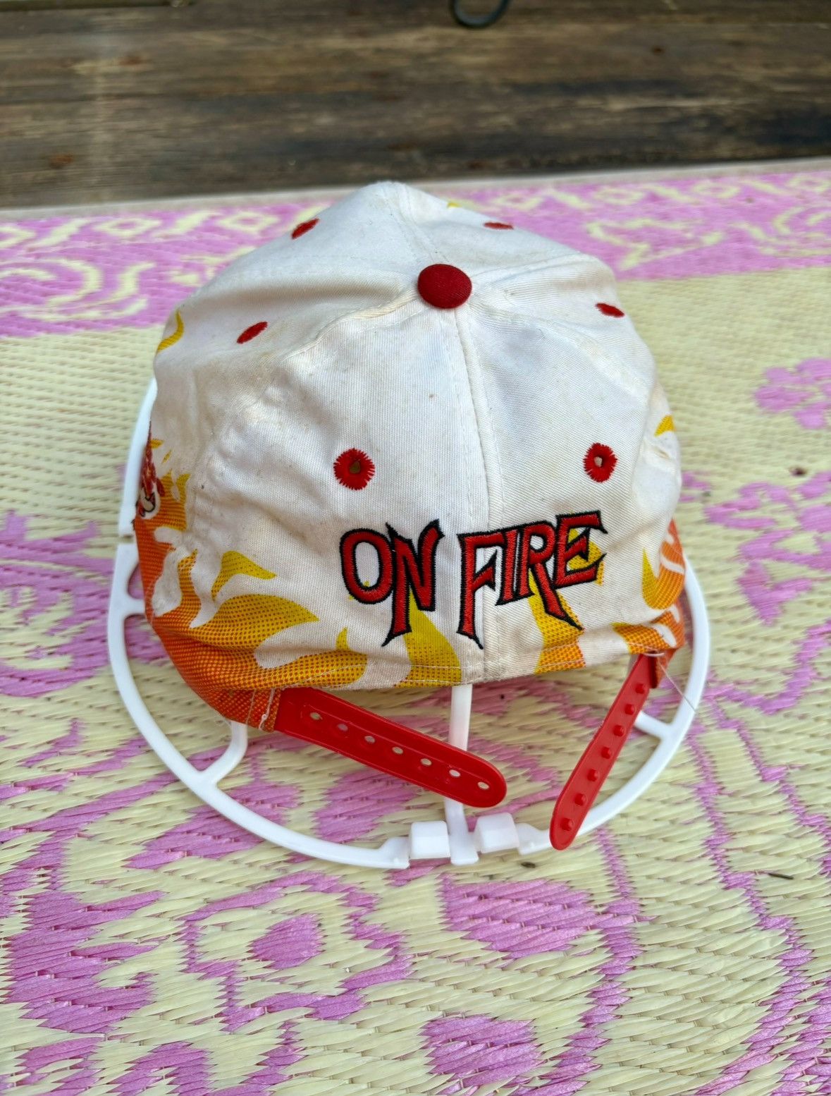 NBA Chicago Bulls Flame On Fire Vintage 90’s Snapback Hat Size ONE SIZE - 4 Thumbnail