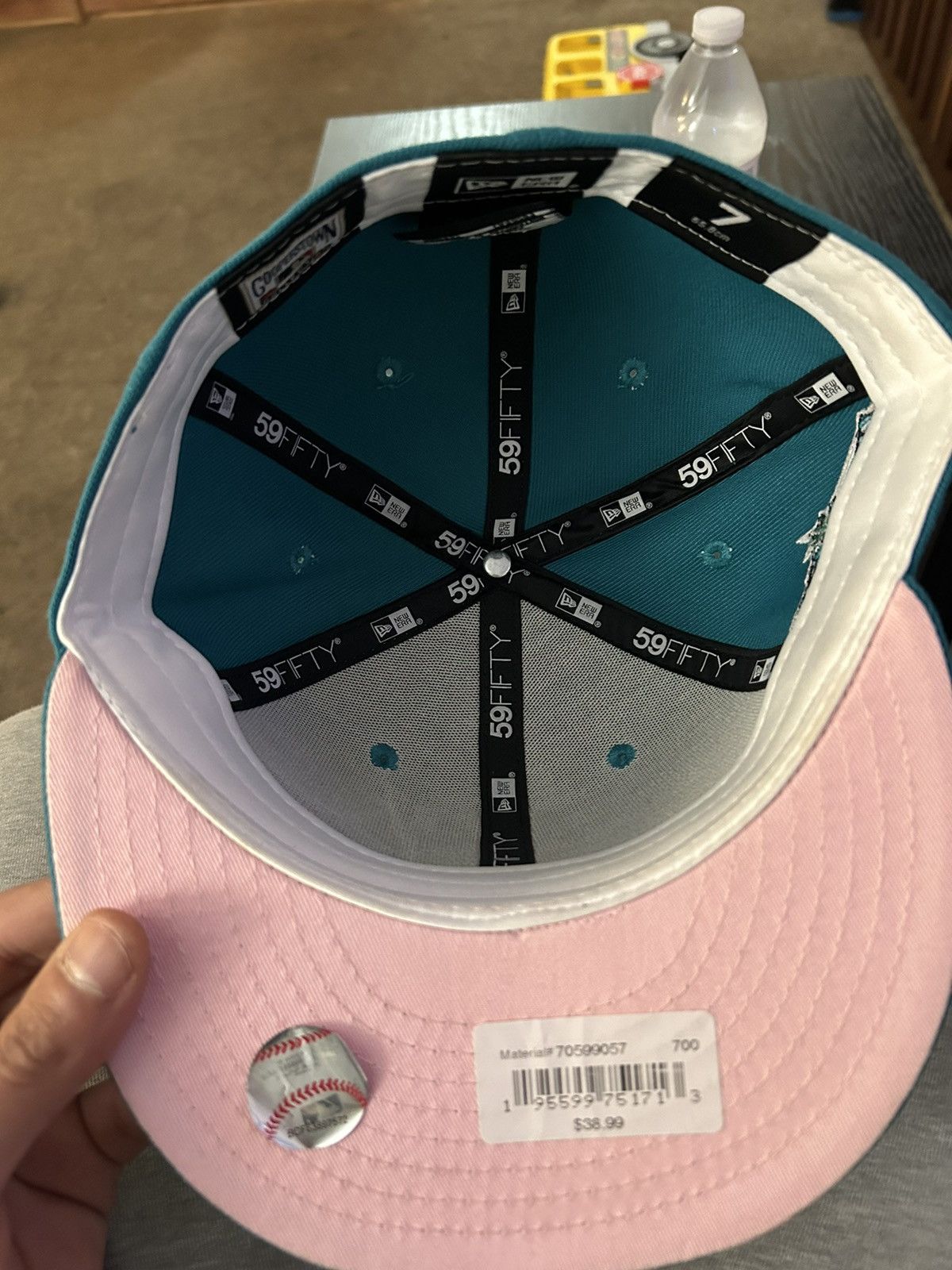 New Era NEW ERA SEATTLE MARINERS ALL STAR GAME 2001 PINK BRIM EDITION SIZE 7 Size ONE SIZE - 4 Thumbnail