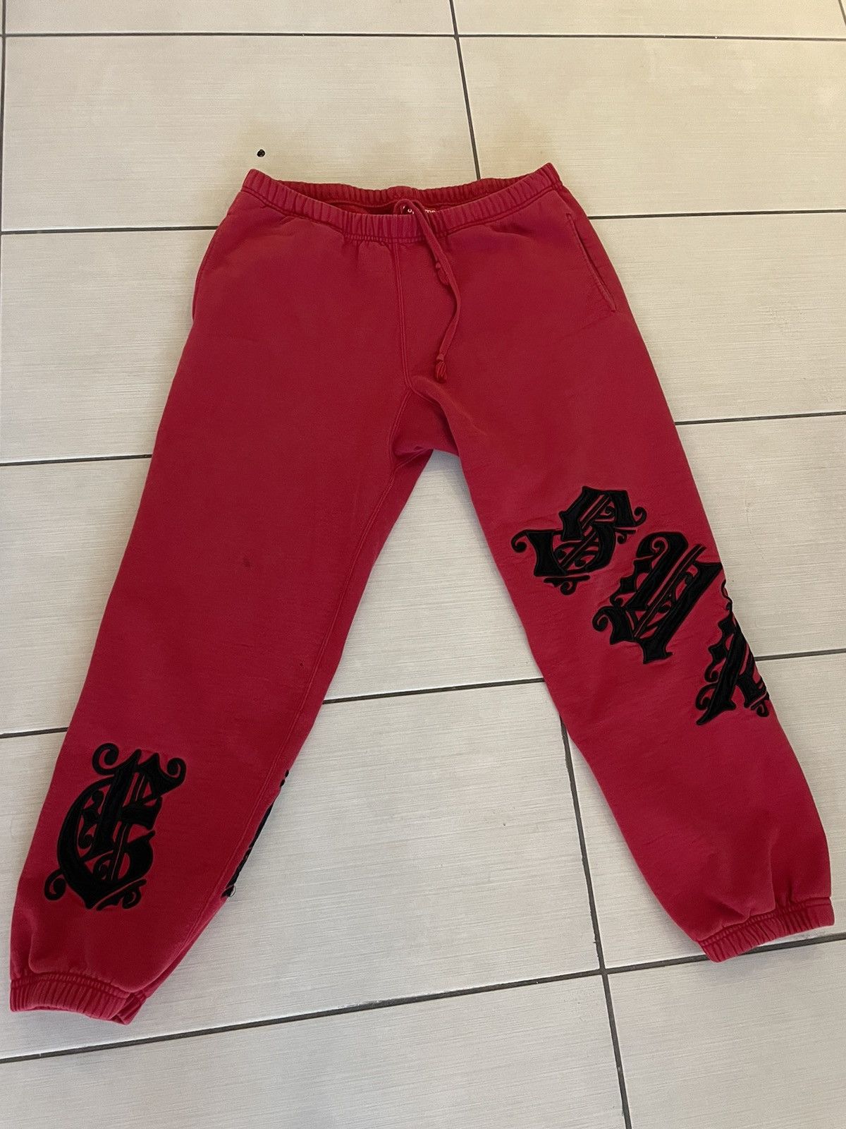 ☆USED☆Supreme Old English Wrap Sweatpant-