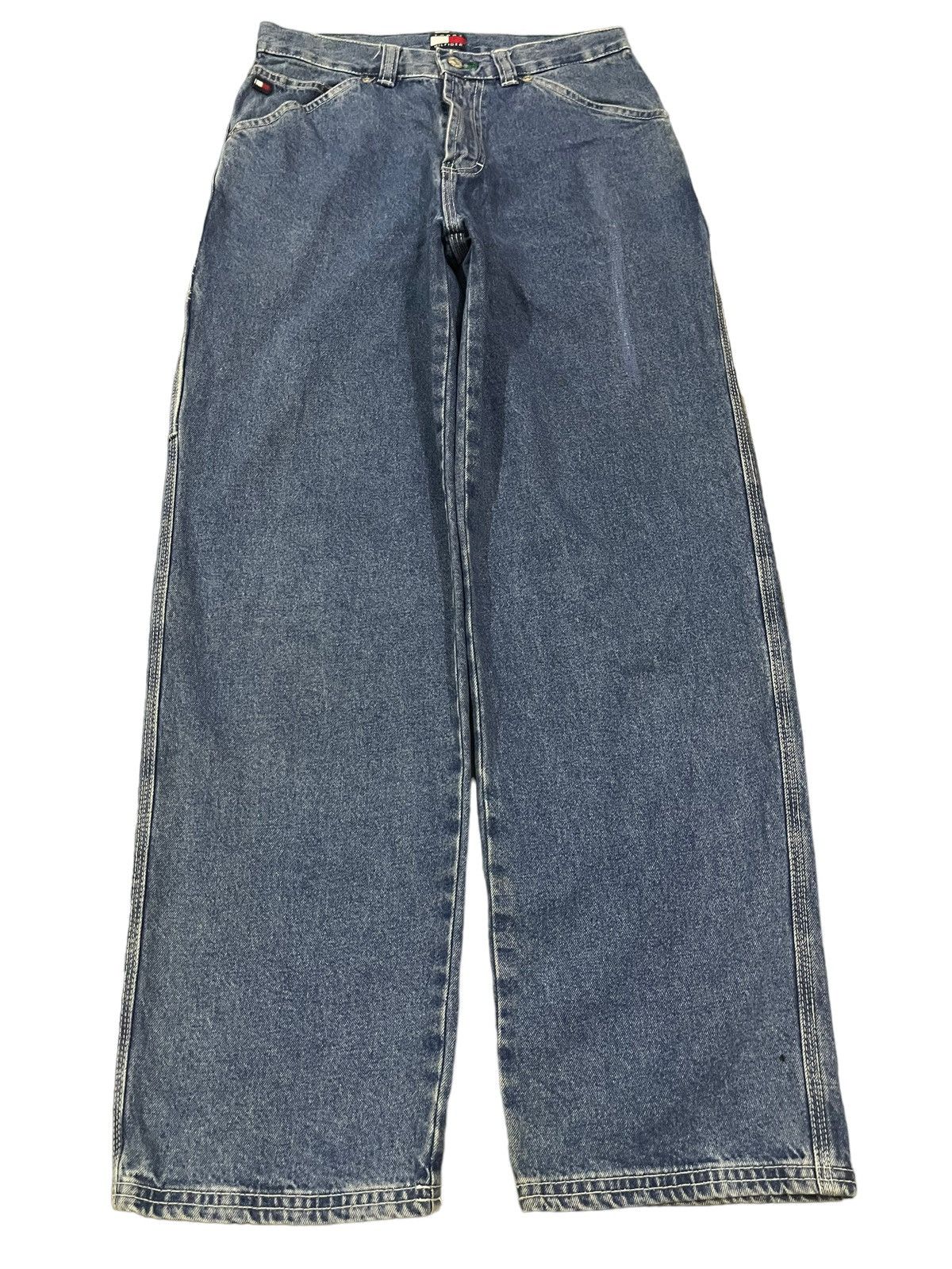 Tommy Hilfiger Vintage Tommy Hilfiger Carpenter Style Baggy Jeans Size US 27 - 2 Thumbnail