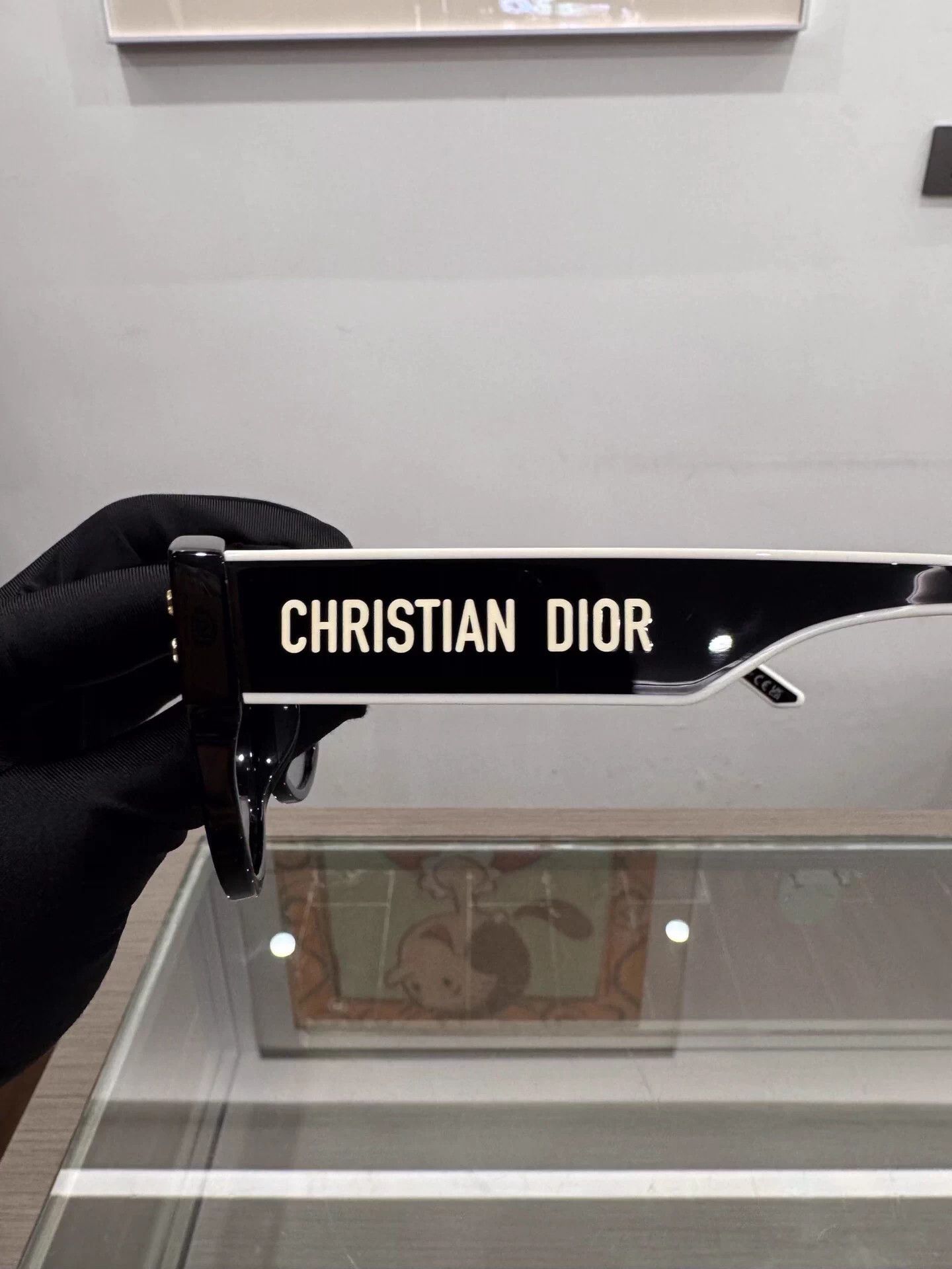 Dior Dior Black Sunglasses White Star Logo Side Size ONE SIZE - 7 Thumbnail