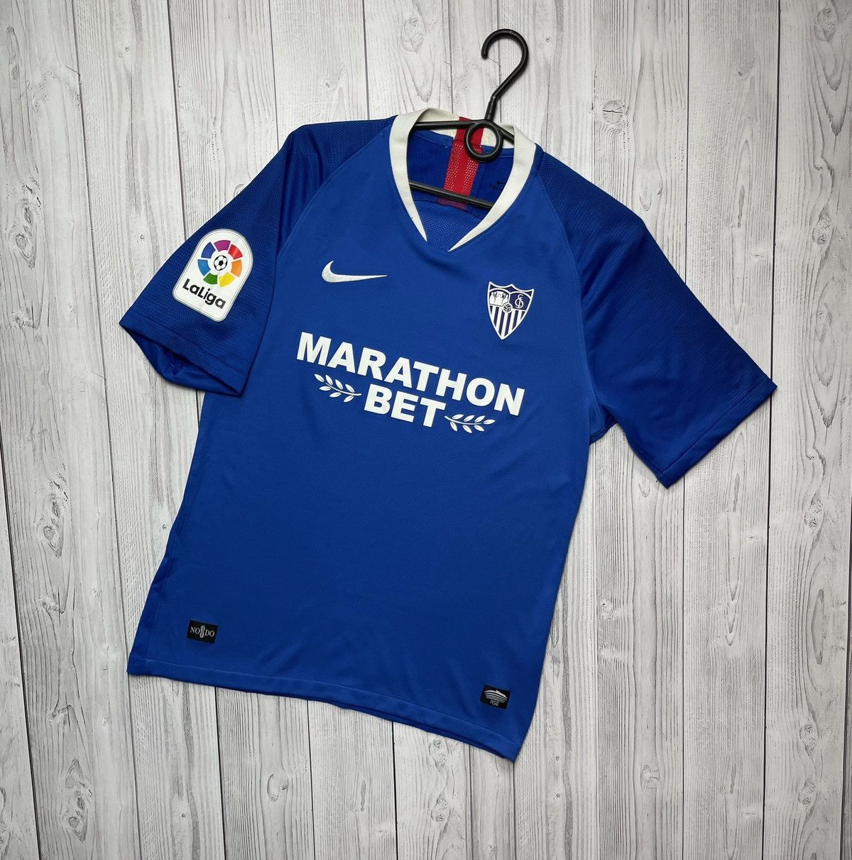 Nike × Vintage Sevilla Nike soccer jersey blue away size M Size US M / EU 48-50 / 2 - 1 Thumbnail