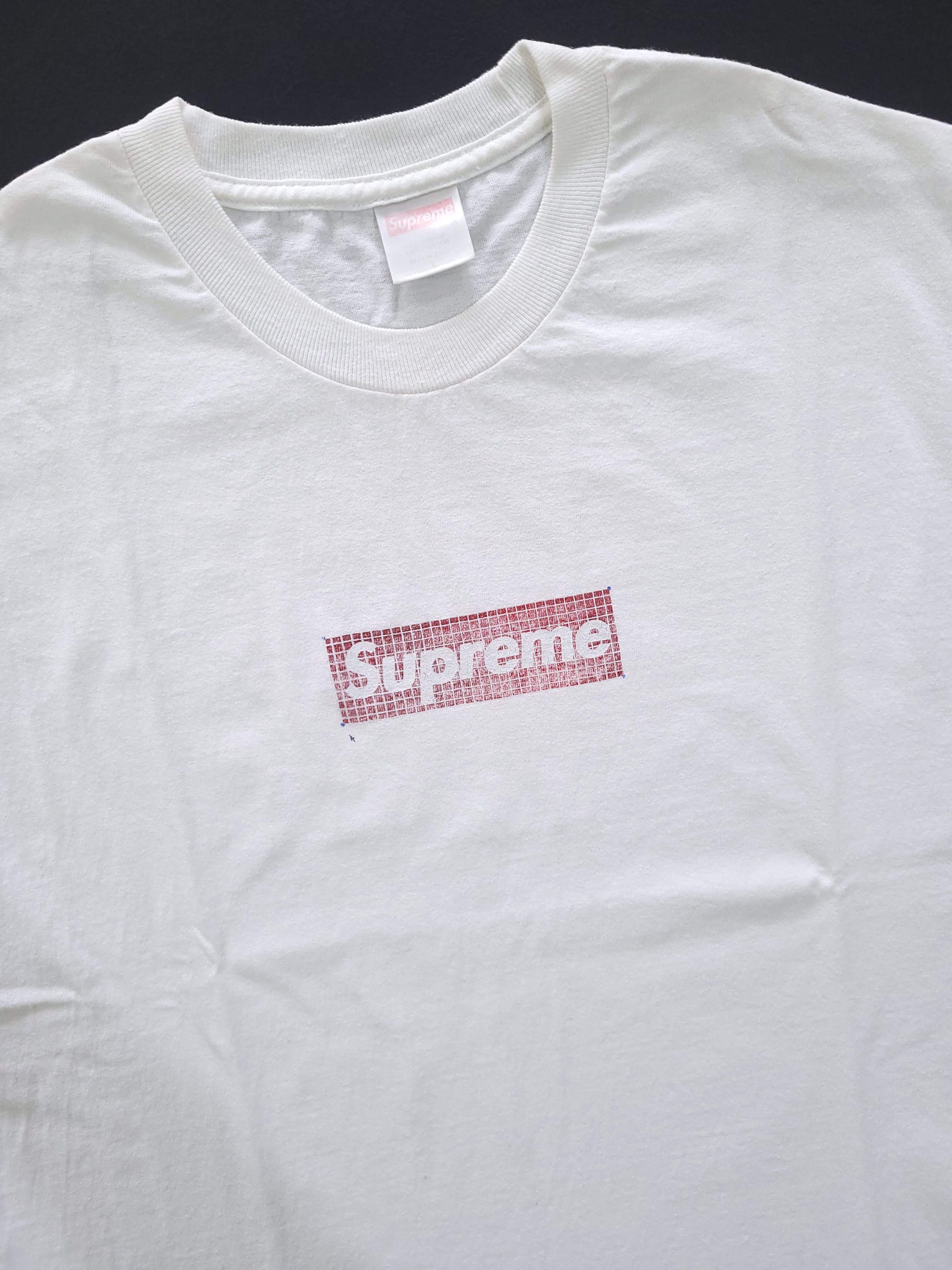 image of Supreme Grid 1998 Box Logo in White, Men's (Size Large)