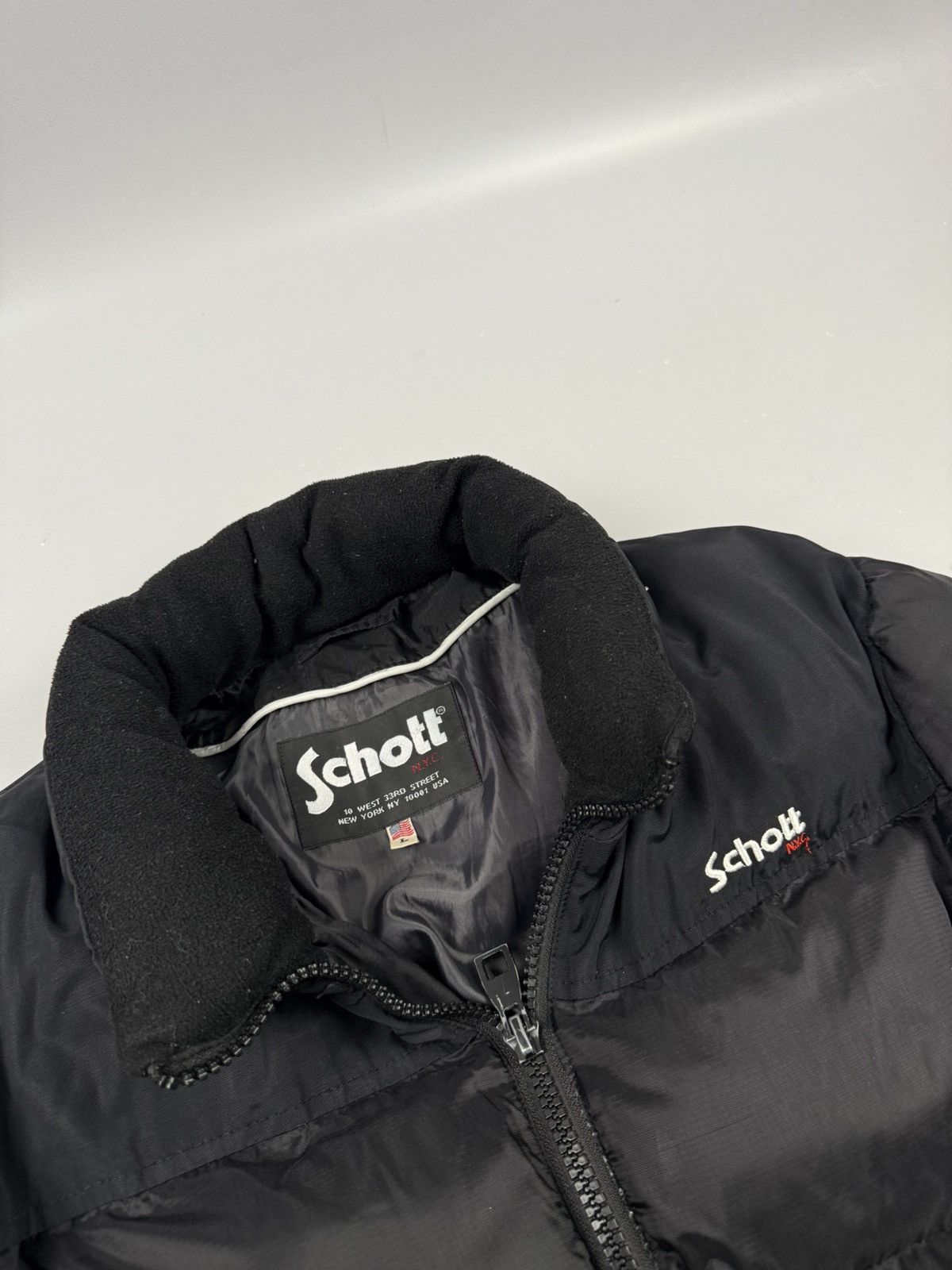Schott Schott puffer black size L mens Size US L / EU 52-54 / 3 - 7 Thumbnail