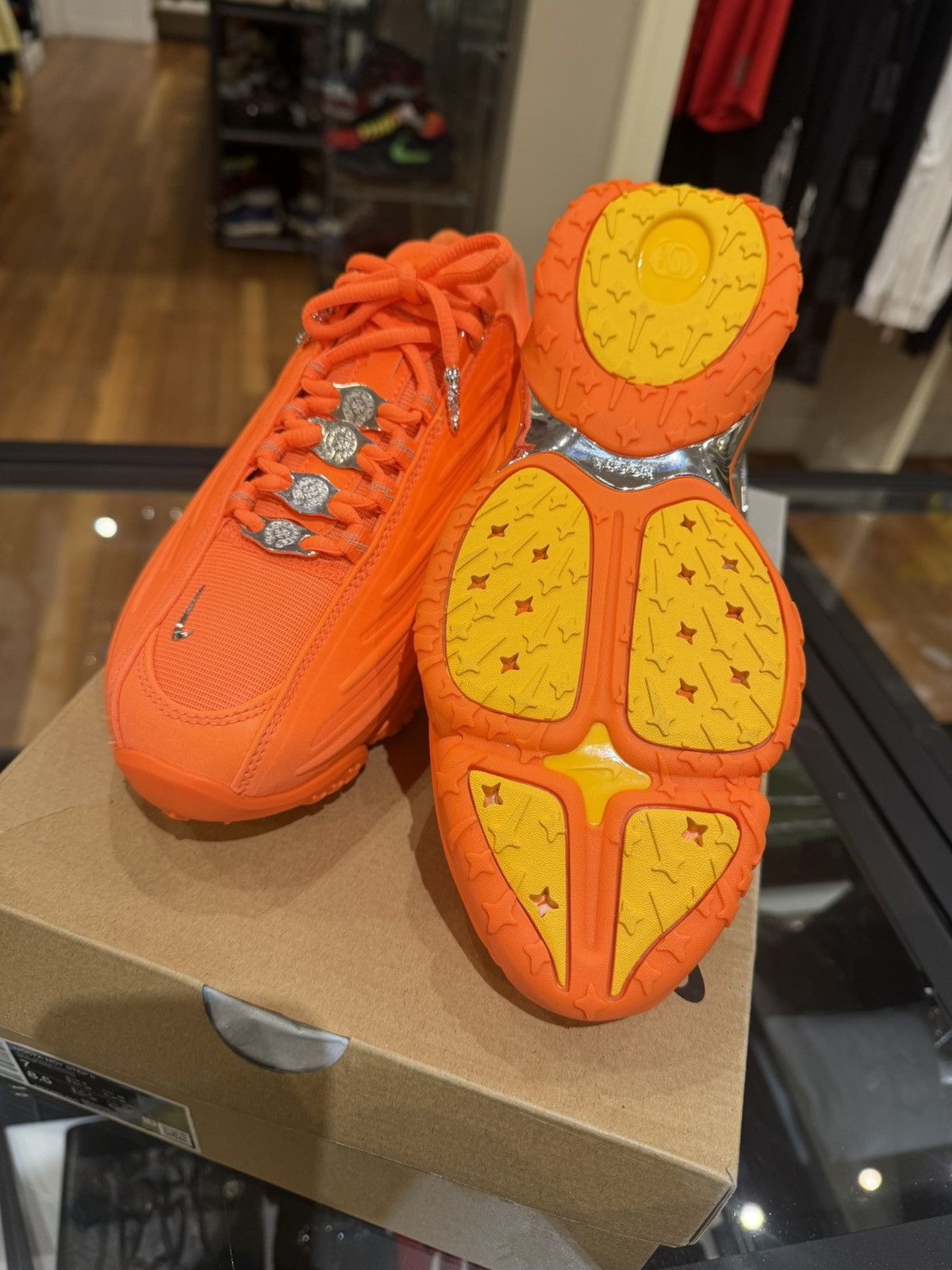 Chrome Hearts × NOCTA × Nike Chrome Hearts Nocta Hot Step 2 Orange Size US 7 / EU 40 - 11 Thumbnail