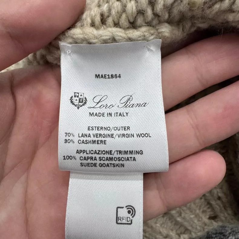 Loro Piana LORO PIANA a cardigan, a cardigan sweater Size US L / EU 52-54 / 3 - 4 Thumbnail