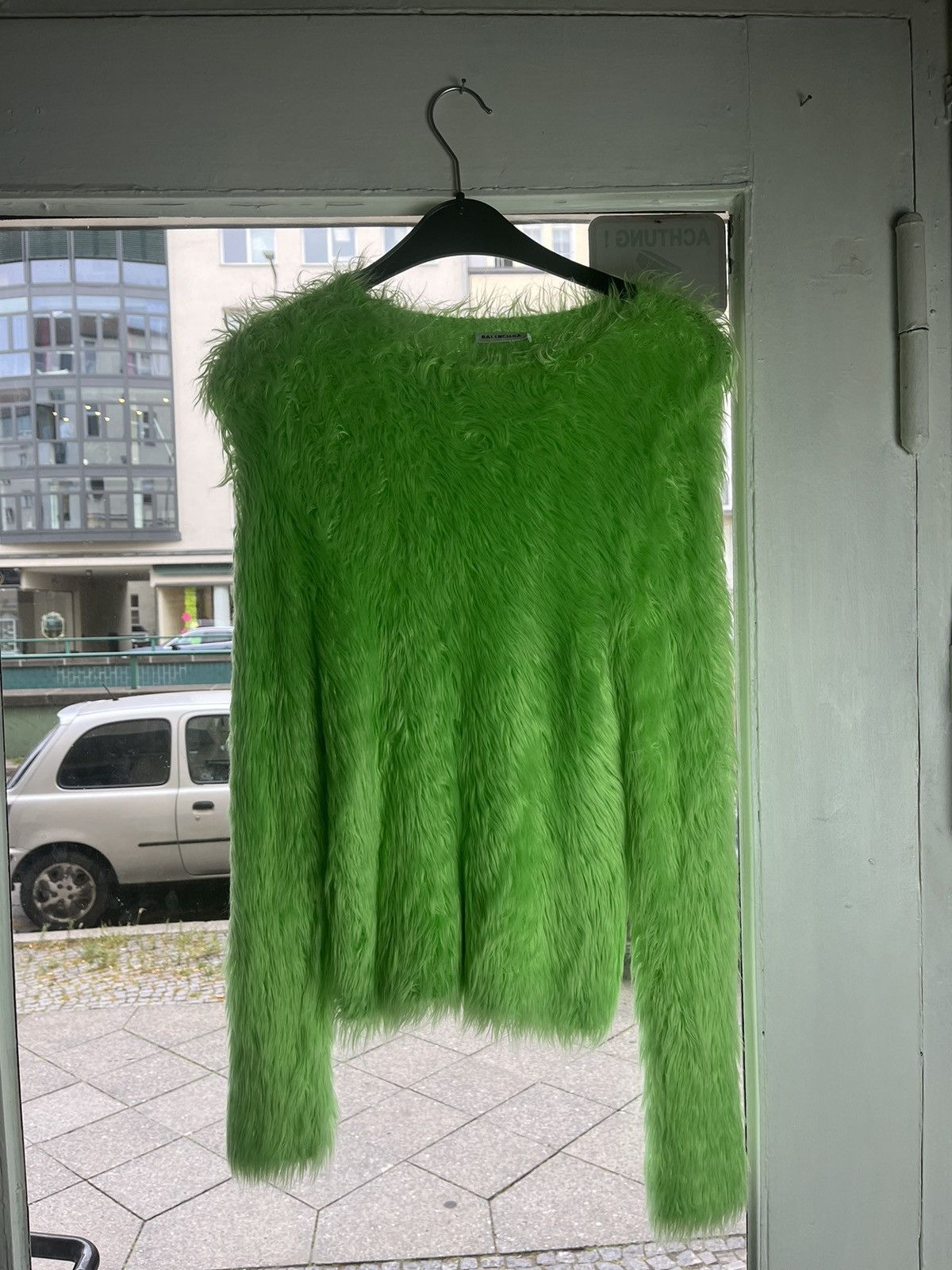 Balenciaga fluffy sweater sale