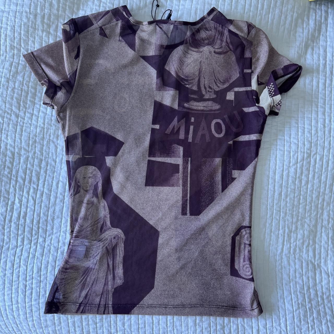 Miaou Miaou Mini Mesh Tee - Stone Mauve Size XS / US 0-2 / IT 36-38 - 6 Thumbnail