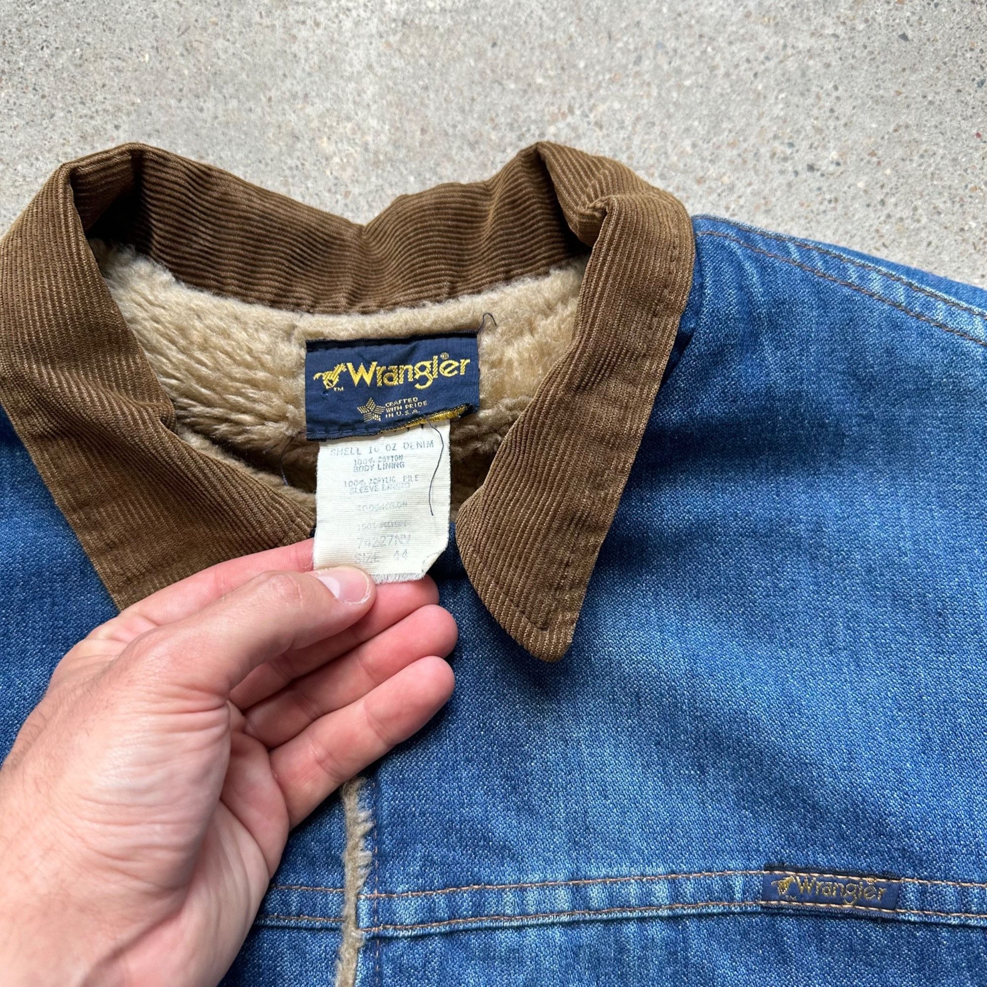 Wrangler Jean Jacket 46 - Vintage Wrangler Jean Jacket Size