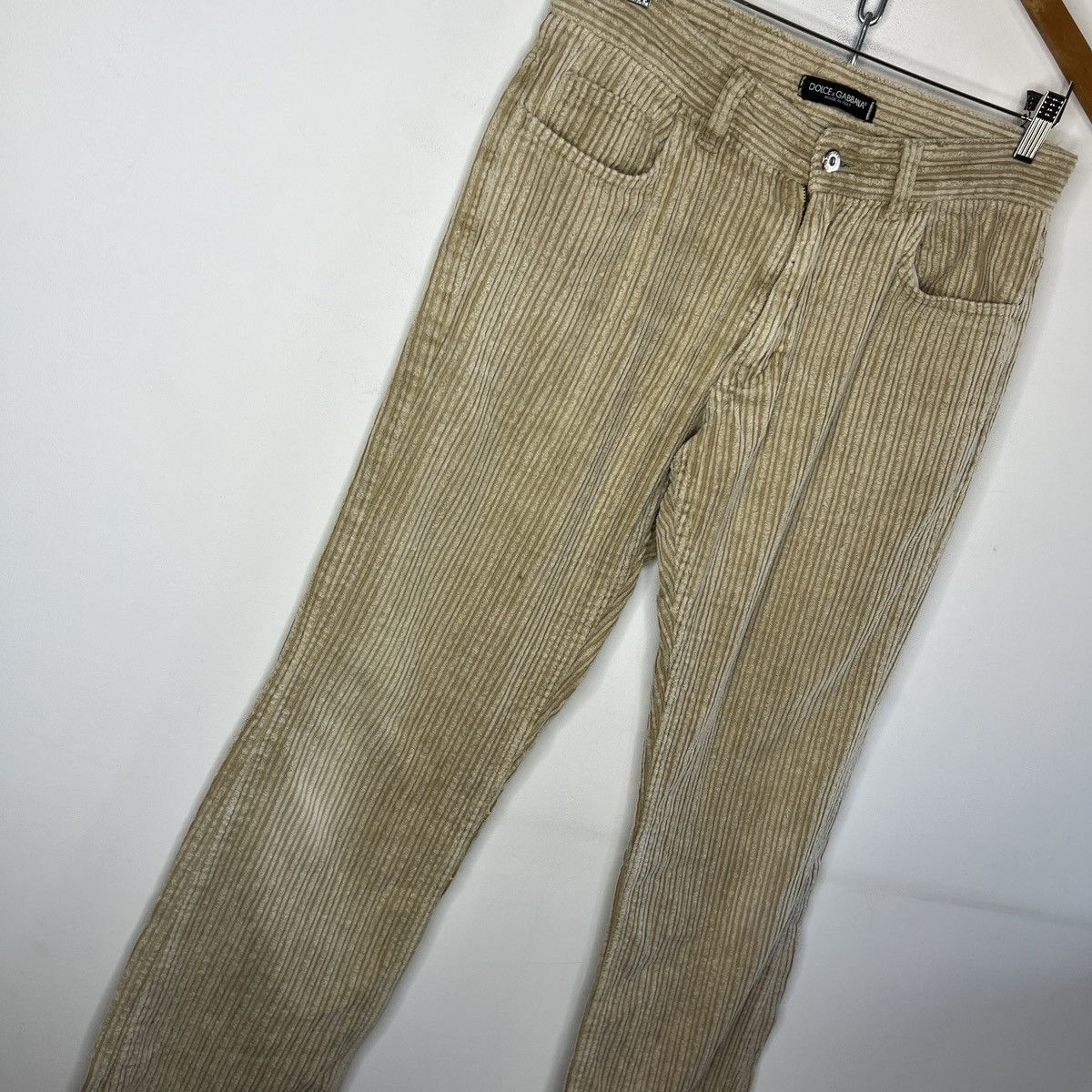 Designer × Dolce & Gabbana × Vintage Vintage Dolce & Gabbana Made in Italy Corduroy Pants Trouser Size US 32 / EU 48 - 3 Thumbnail