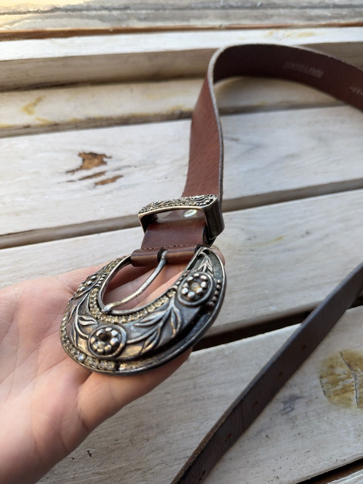 Japanese Brand 90s Y2K Avant Garde Punk Chrome Japanese Retro Style Belt Size ONE SIZE - 5 Thumbnail