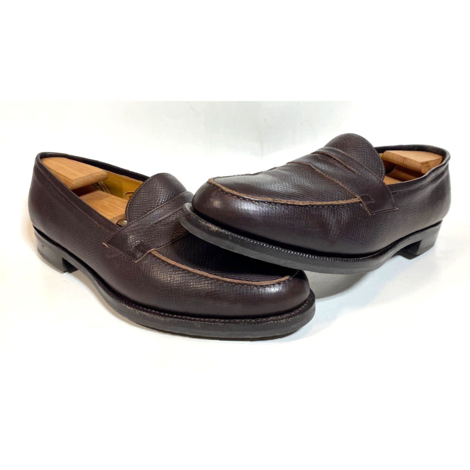 Edward Green Edward Green Duke Loafer Dress Shoe Men Dark Brown Utah 9.5-10 E 137 Leather Handmade Slip On Size US 10 / EU 43 - 2 Thumbnail
