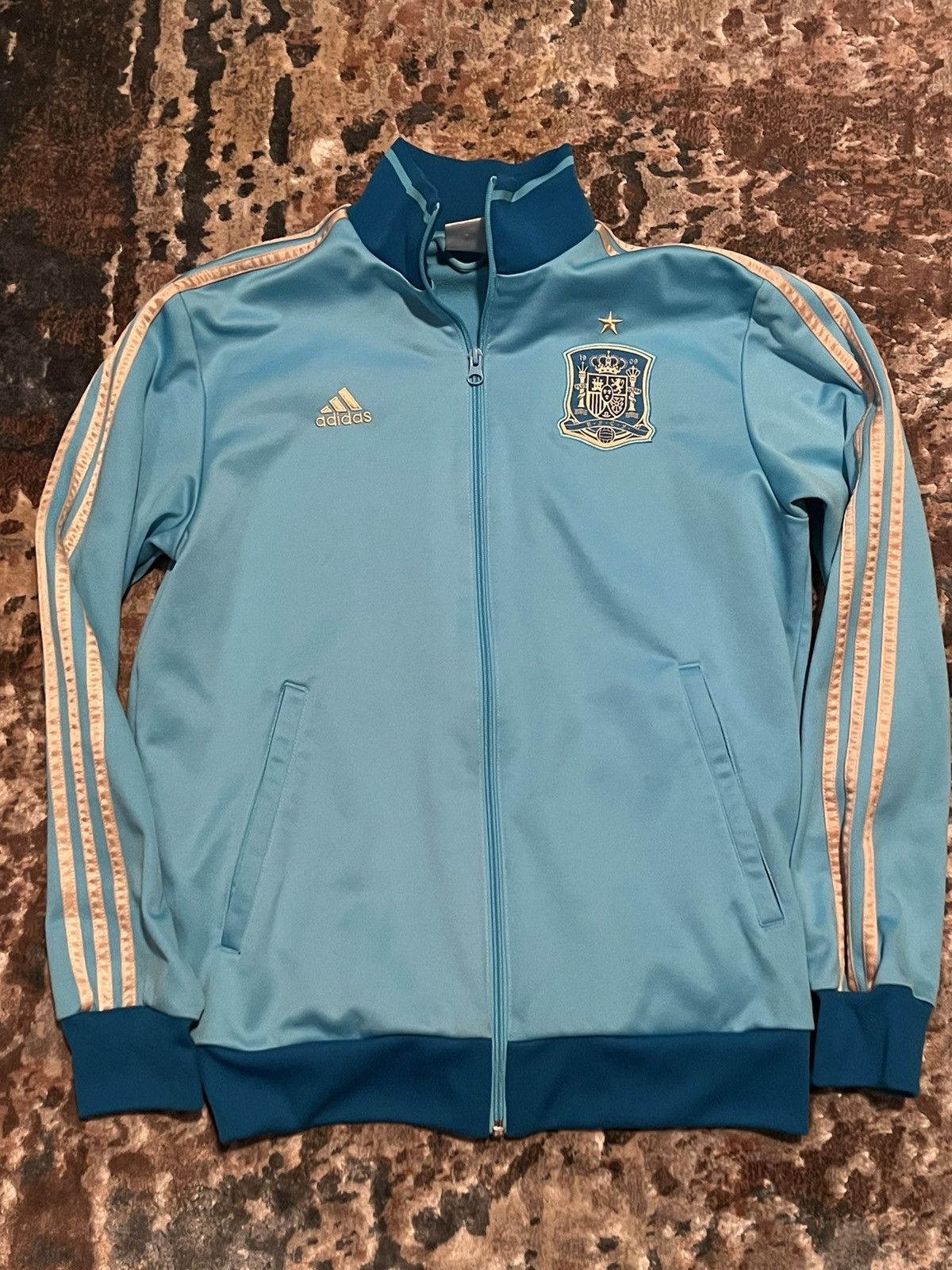 Adidas Adidas Spain Soccer/Football Goalkeeper Zipup Sweatshirt Size US M / EU 48-50 / 2 - 1 Thumbnail