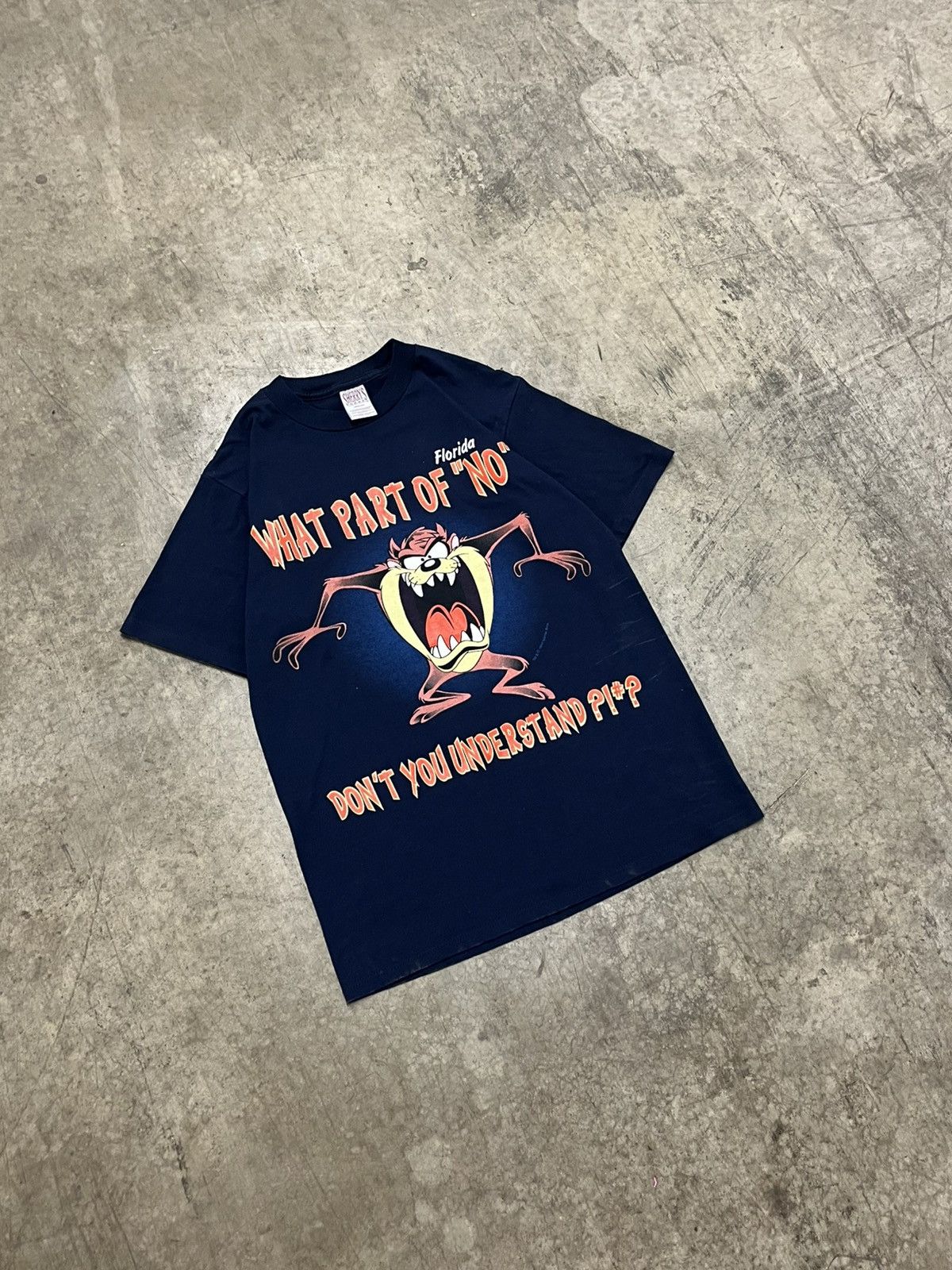 Vintage Vintage taz looney tunes tee shirt hype rare 90s cartoon Size US M / EU 48-50 / 2 - 1 Thumbnail