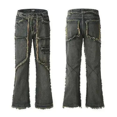 VIBE Embroidered Wide Leg Denim Jeans Size US 32 / EU 48 - 3 Thumbnail