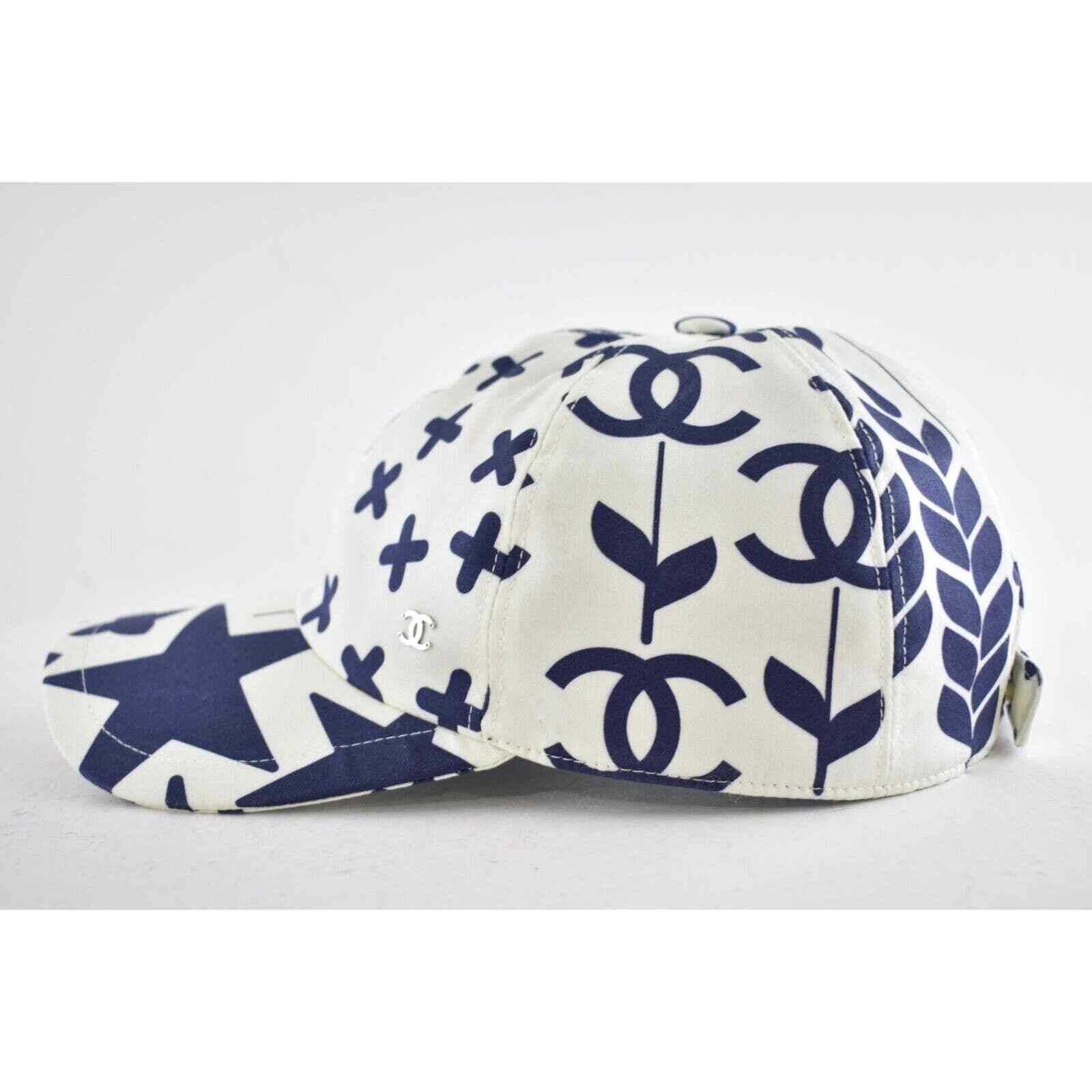 Chanel Chanel Graffiti CC Silver Logo Baseball Cap Curved Peak Hat Size ONE SIZE - 9 Thumbnail