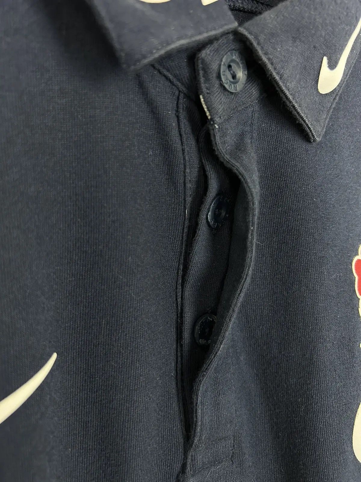 Nike 00s Vintage Nike England Rugby Cotton Polo Shirt In Blue Size US L / EU 52-54 / 3 - 4 Thumbnail