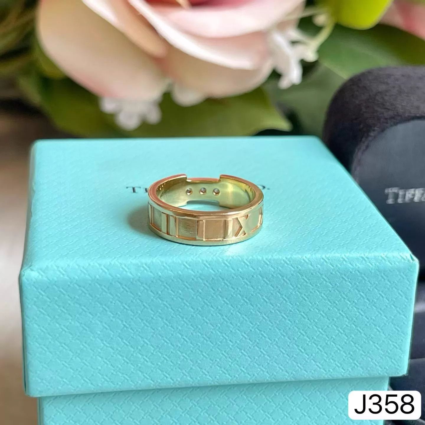 Tiffany & Co. Tiffany Roman III Diamond Rose Gold Ring Size 50 Size ONE SIZE - 6 Thumbnail