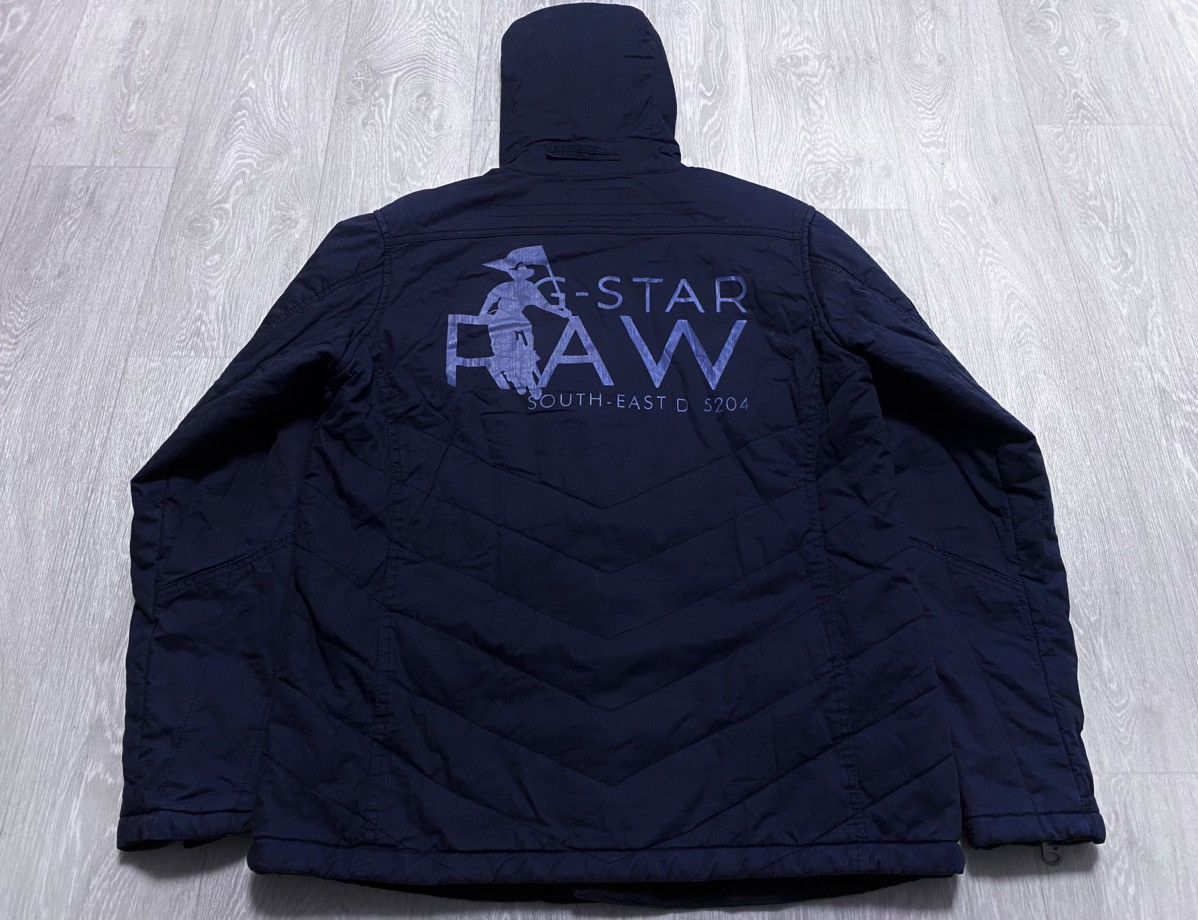 G-Star G-Star Raw Denim Big Print Multipocket Black Hooded Jacket Size US XL / EU 56 / 4 - 20 Thumbnail