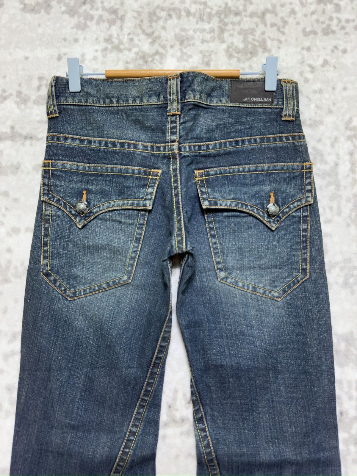 O'Neill Y2K O’Neill Flared Spiral Leg Jeans Embroidered Cross Denim Size US 30 / EU 46 - 8 Thumbnail