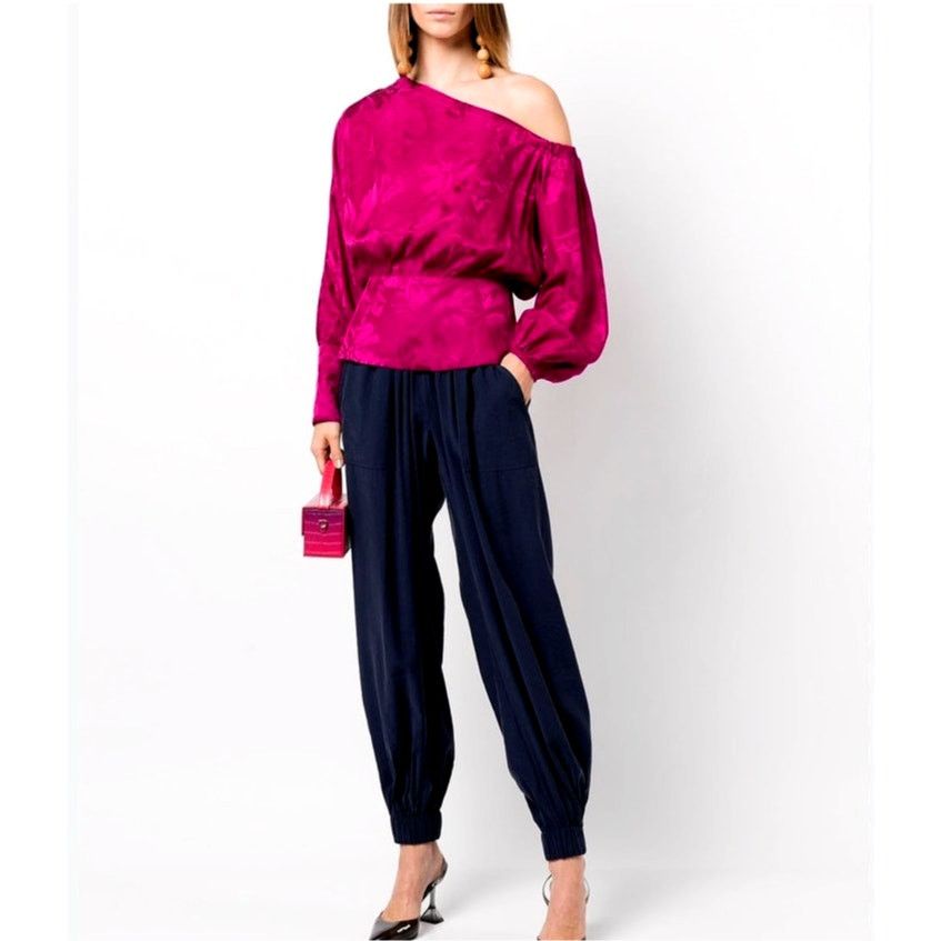 Other Silvia Tcherassi Sirmione Blouse Mulberry Floral XS Size XS / US 0-2 / IT 36-38 - 4 Thumbnail