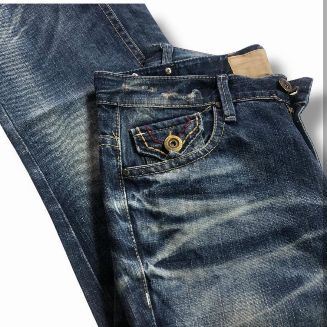 If Six Was Nine Lolita Jeans Yoshitomo Nara Japanese lowrise denim Size US 32 / EU 48 - 6 Thumbnail