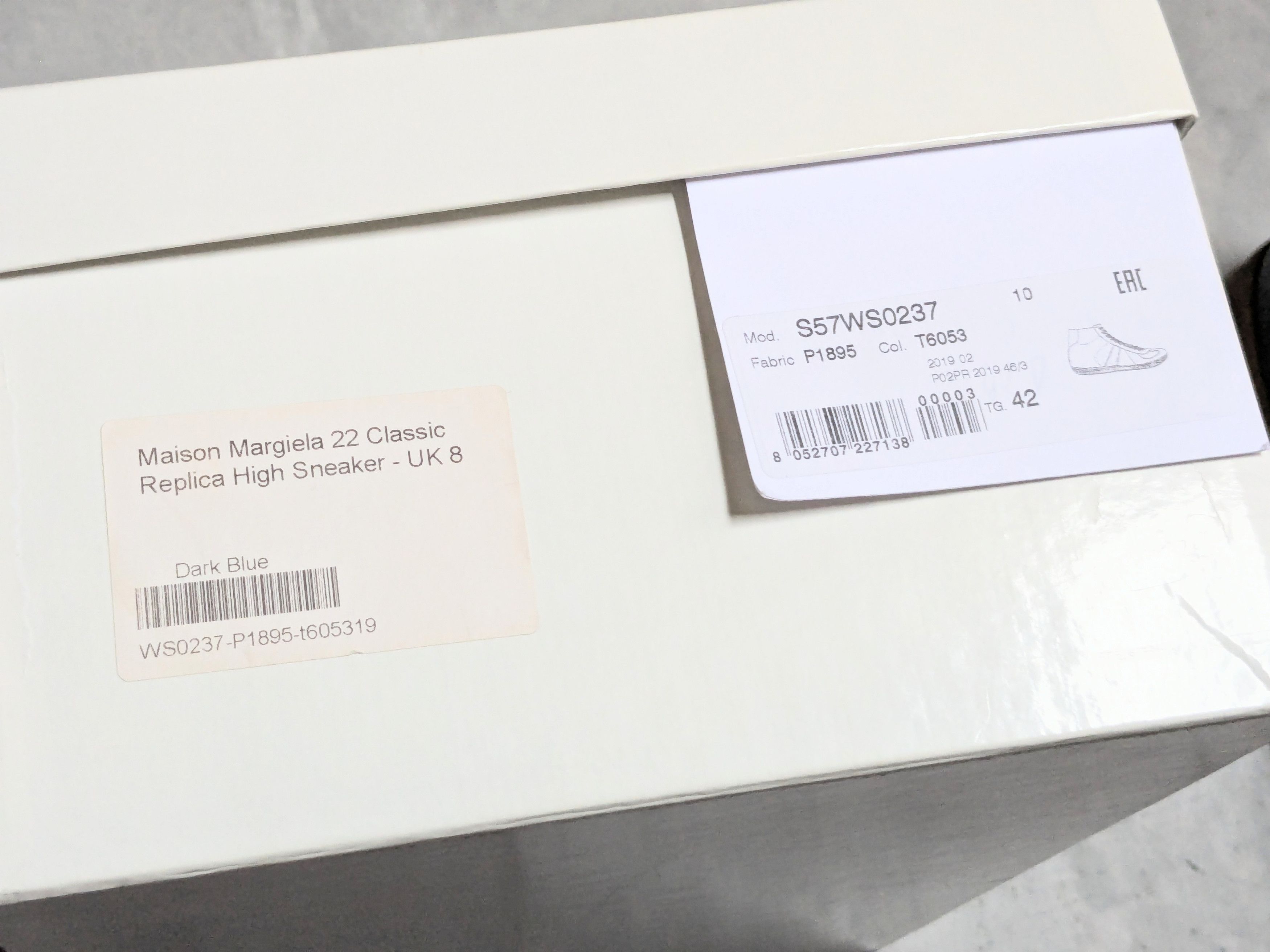 Maison Margiela Maison Margiela GAT Replica Navy Blue 9 42 High Tops Size US 13 / EU 46 - 19 Thumbnail
