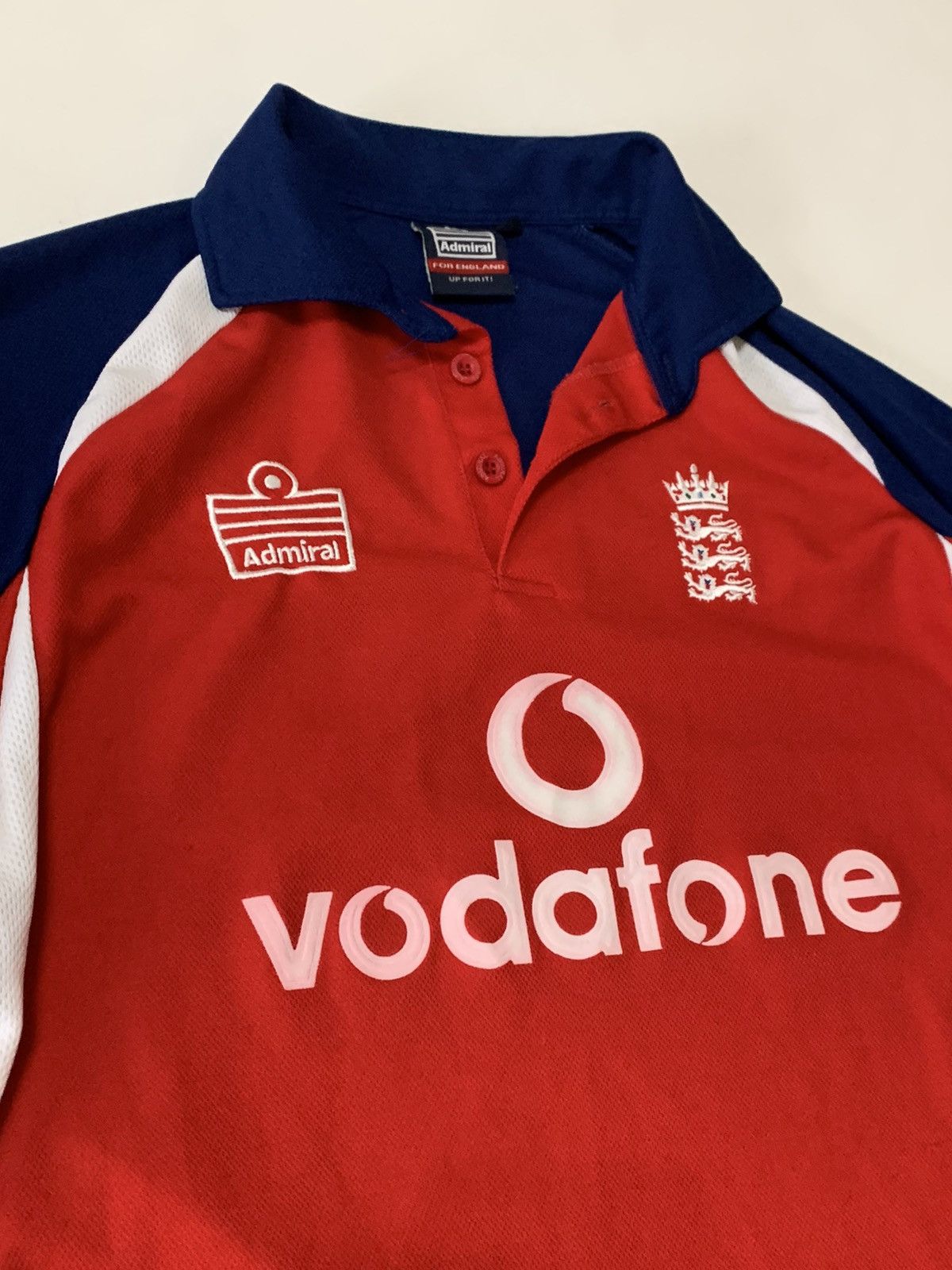 Vintage Vintage England Cricket Shirt 2000’s Admiral Vodafone Size US M / EU 48-50 / 2 - 6 Thumbnail