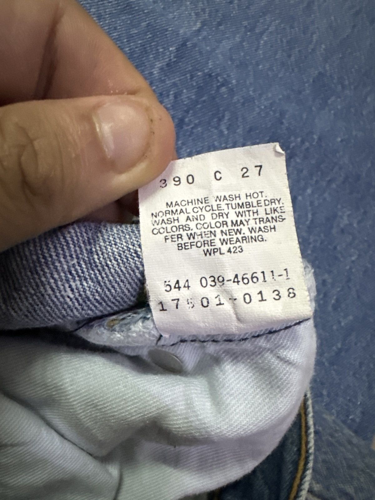 Levi's × Vintage Vintage 90s Levis 501 Button 544 Butterfly Jeans Size US 30 / EU 46 - 12 Thumbnail
