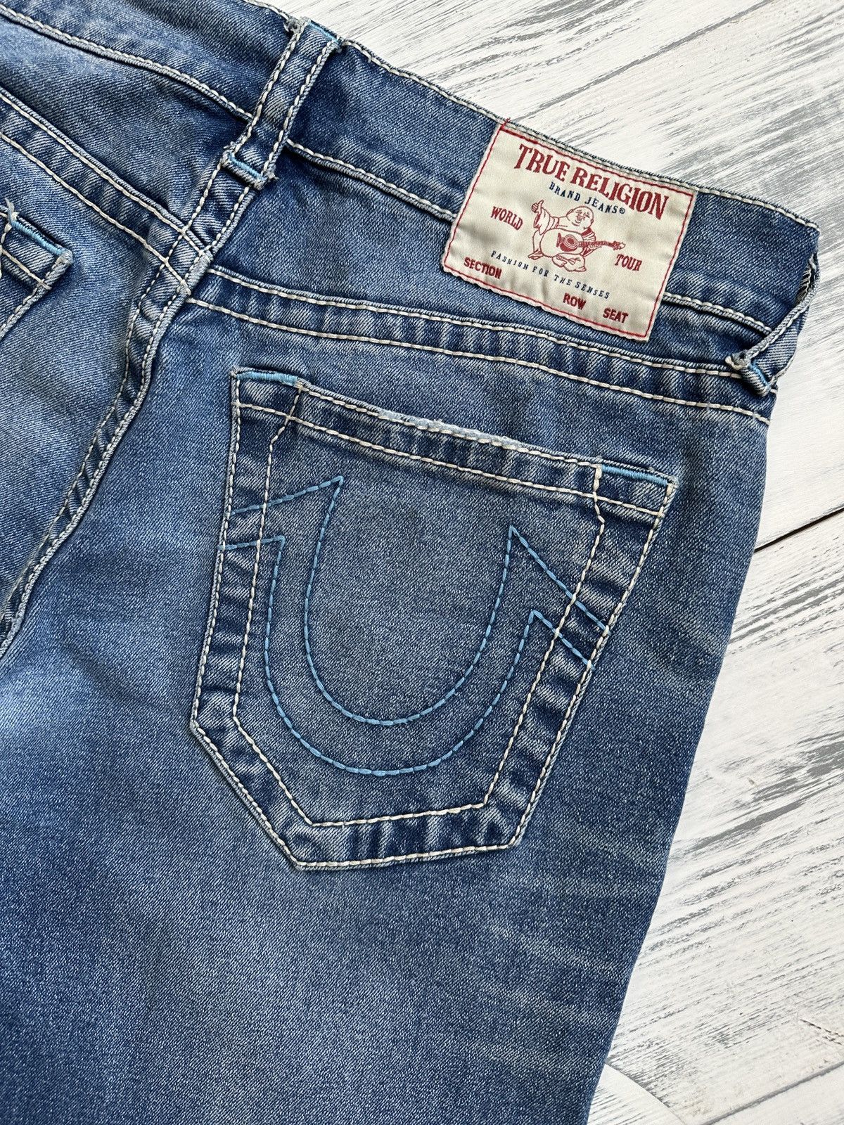 True Religion TRUE RELIGION Ricky Relaxed Straight Blue Jeans Pants sz 32 Size US 32 / EU 48 - 4 Thumbnail