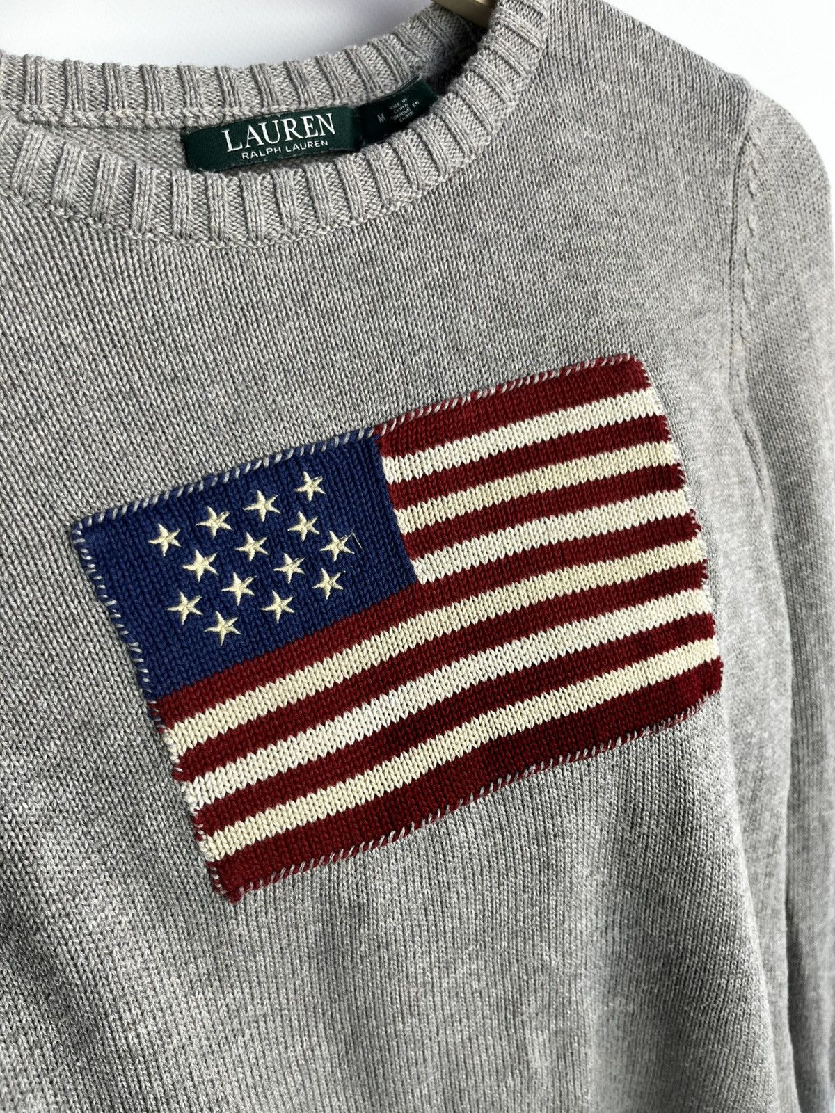 Polo Ralph Lauren Vintage Ralph Lauren sweater big logo USA American Flag knit Size M / US 6-8 / IT 42-44 - 12 Thumbnail