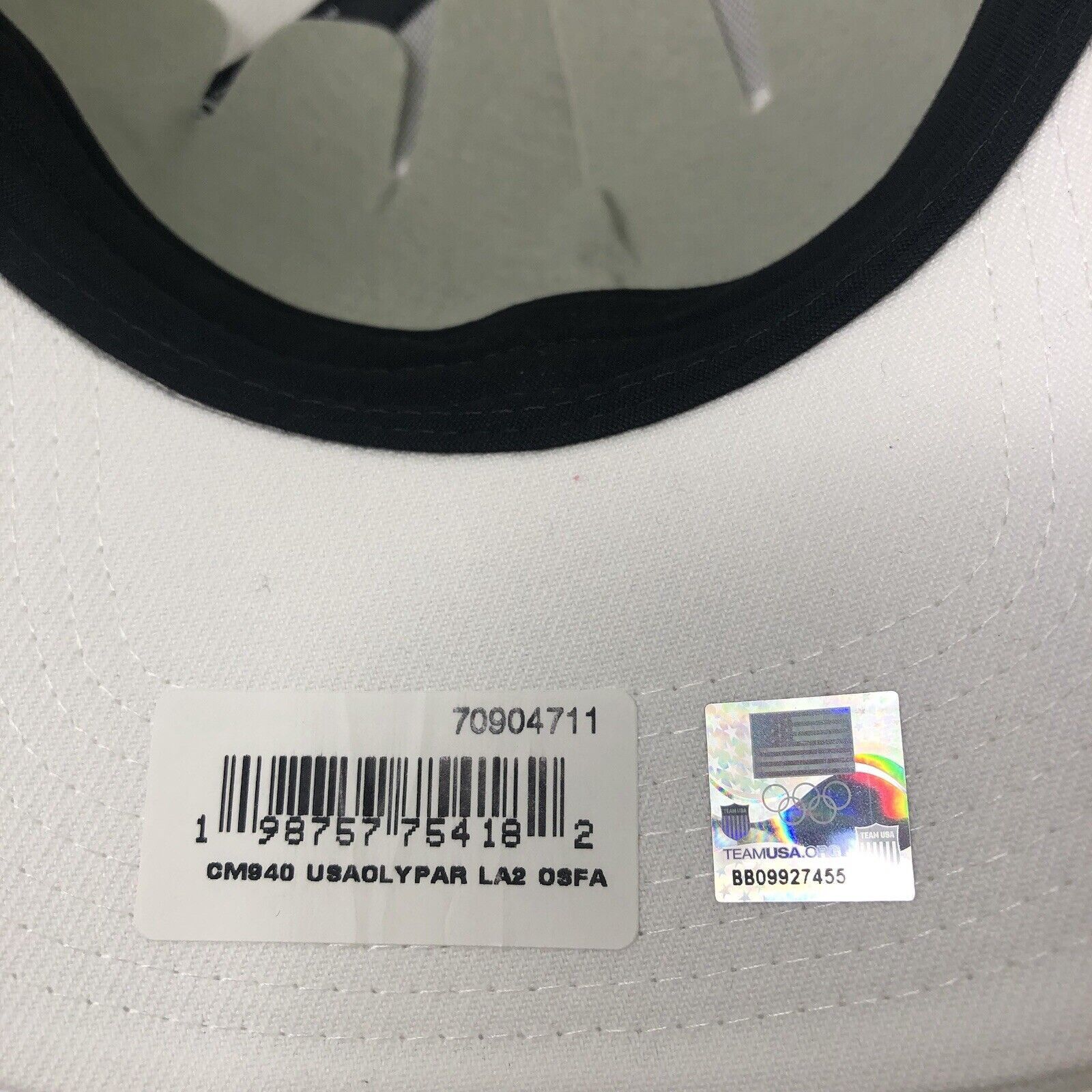 New Era Men New Era White Hat Cap U.S. Paralympics LA28 Size ONE SIZE - 4 Thumbnail