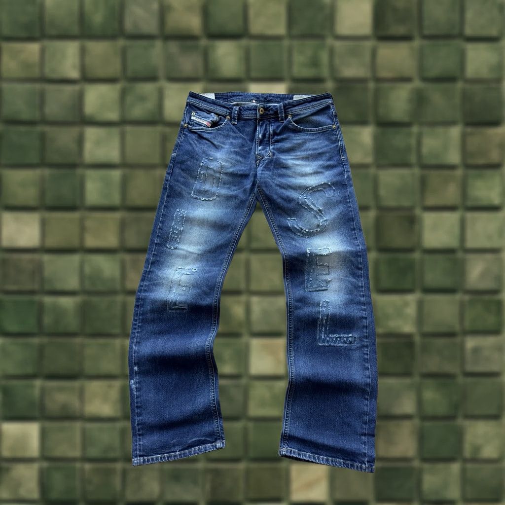 Diesel Diesel Jeans Vintage Big Logo Y2K Denim Pants Men Size 33 Blue Logo 90s Streetwear Straight Regular Inseam 30in Size US 33 - 1 Thumbnail