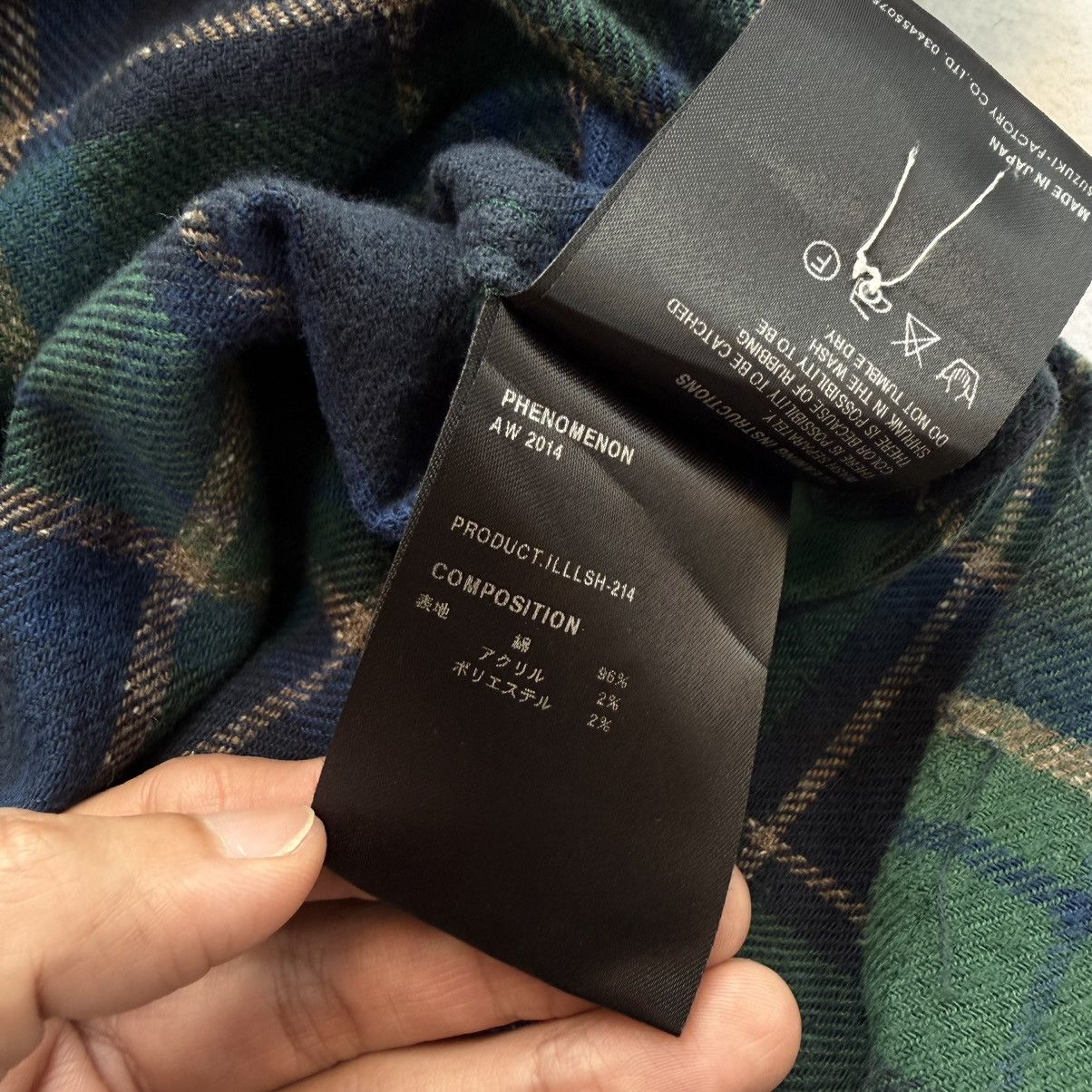 PHENOMENON Phenomenon AW2014 Raw Hem High-Low Flannel Size US M / EU 48-50 / 2 - 8 Thumbnail