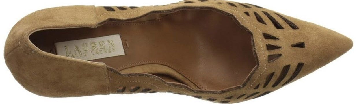Ralph Lauren Lauren Ralph Lauren Suede Cutout Heels Size US 7.5 / IT 37.5 - 7 Thumbnail