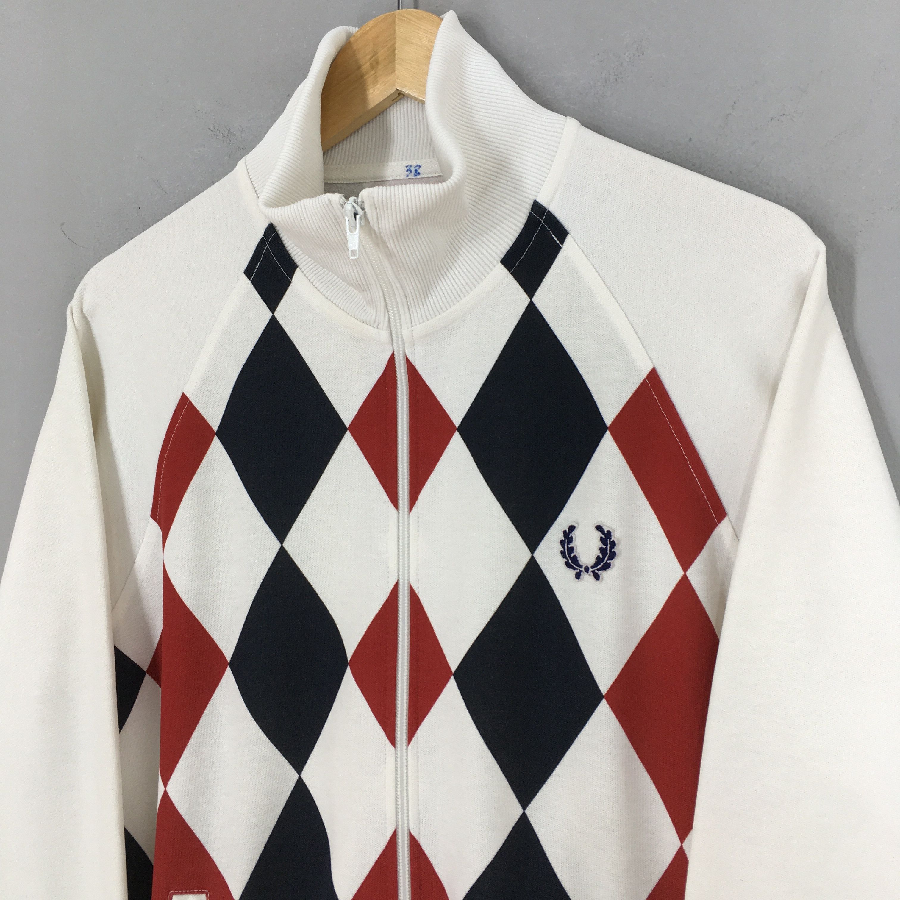 Fred Perry Vintage Fred Perry Checkered Zipper Sweater Small Size US S / EU 44-46 / 1 - 3 Thumbnail