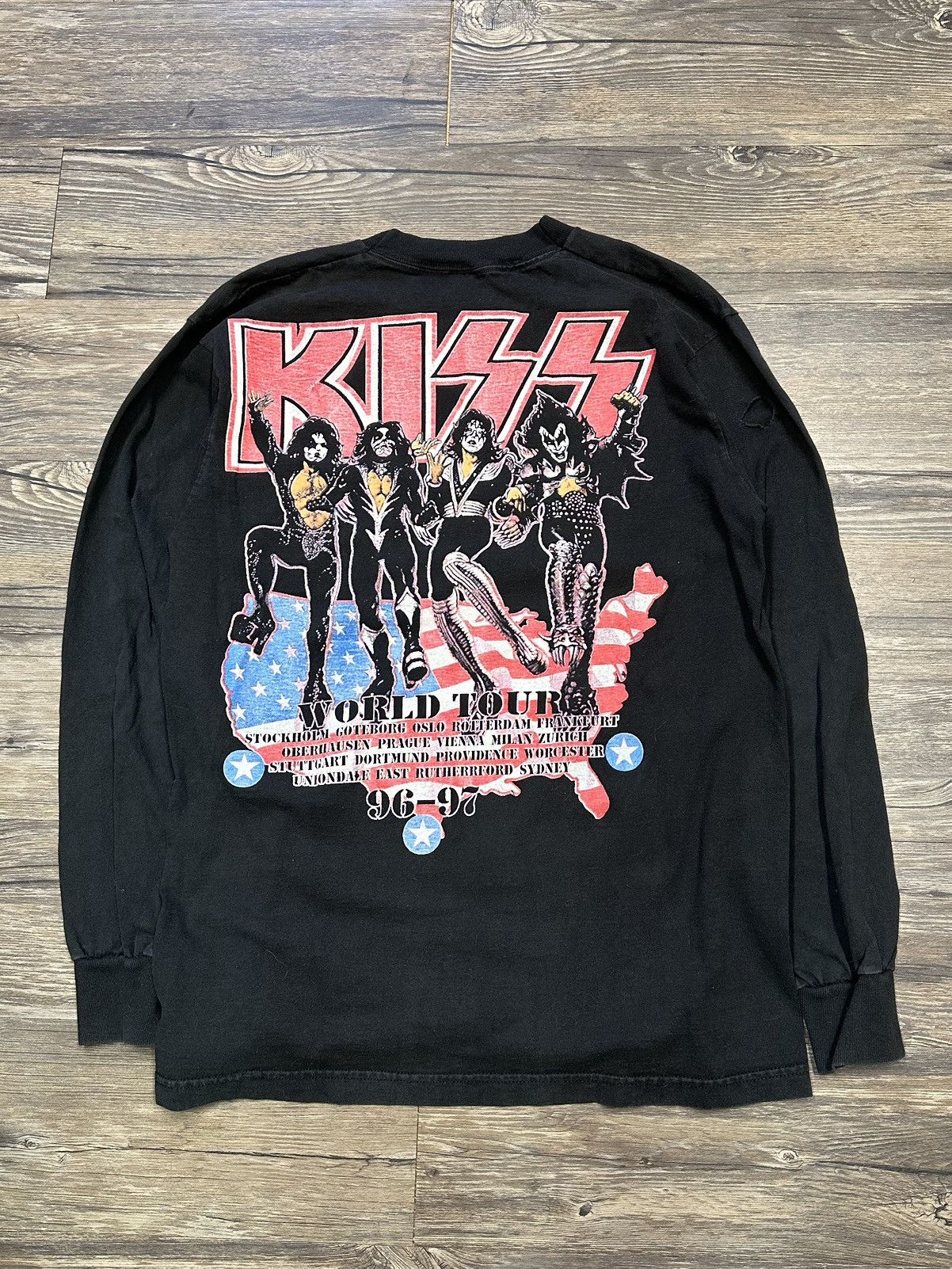 Vintage Vintage 90’s Kiss Band T-Shirt Size US L / EU 52-54 / 3 - 2 Thumbnail