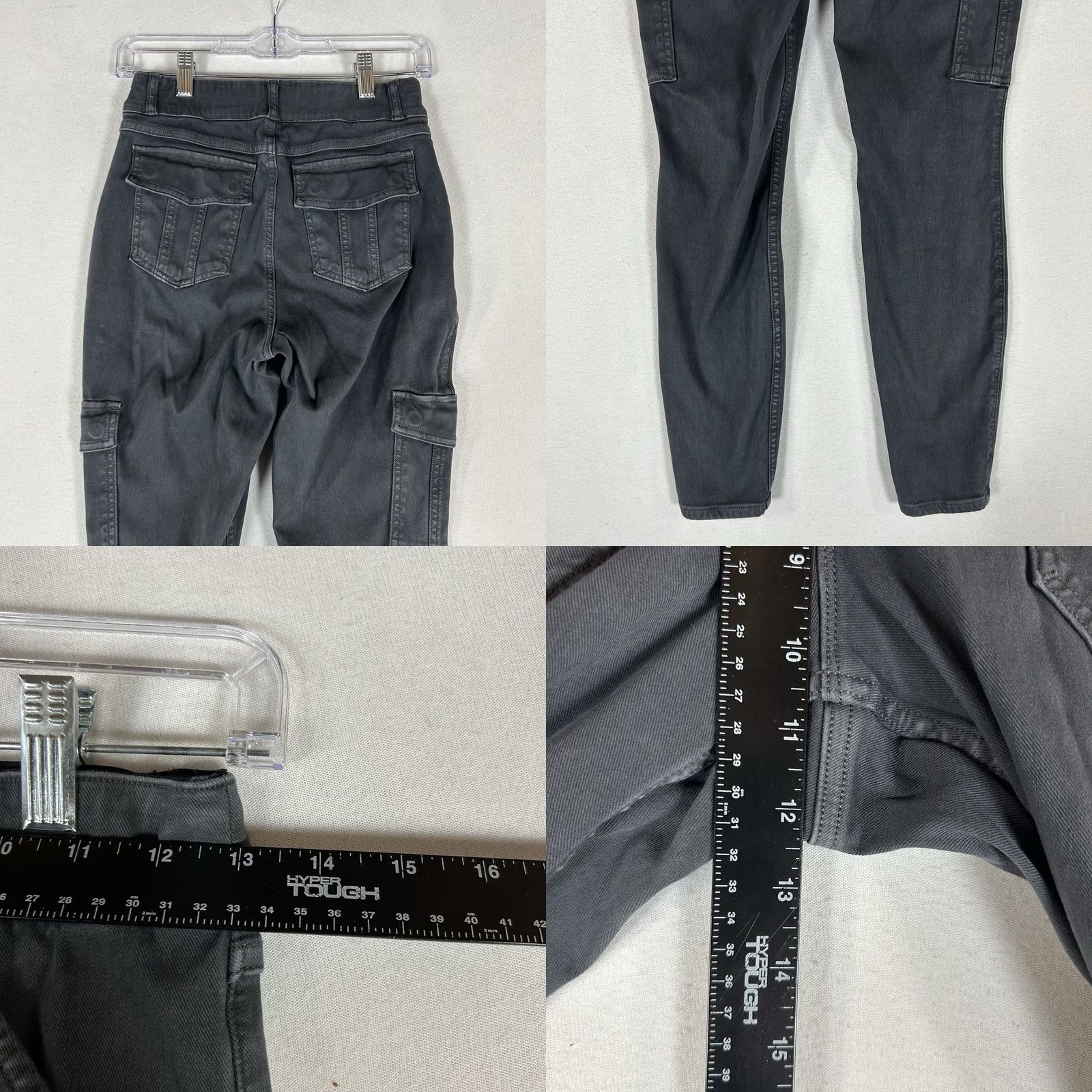 Spanx Spanx Twill Ankle Cargo Pants Womens Medium Gray Slim Fit Stretch Pants Size 32" / US 10 / IT 46 - 8 Thumbnail