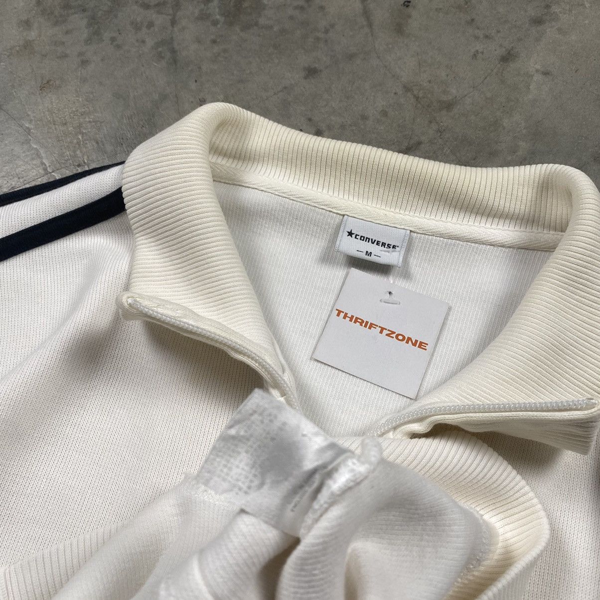 Converse × Vintage y2k Converse Striped Zip Up Sweater Jacket Size US M / EU 48-50 / 2 - 6 Thumbnail