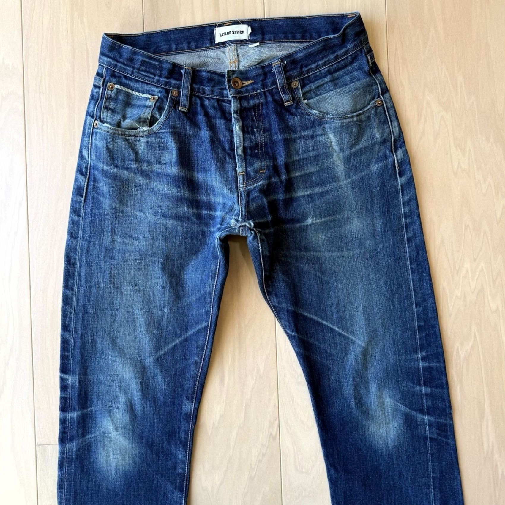 Taylor Stitch Taylor Stitch Jeans 30 Blue Dark Wash Slim Denim Jeans Mens Small/Regular 30x28.5 Streetwear Western USA Vintage? Size US 30 / EU 46 - 3 Thumbnail