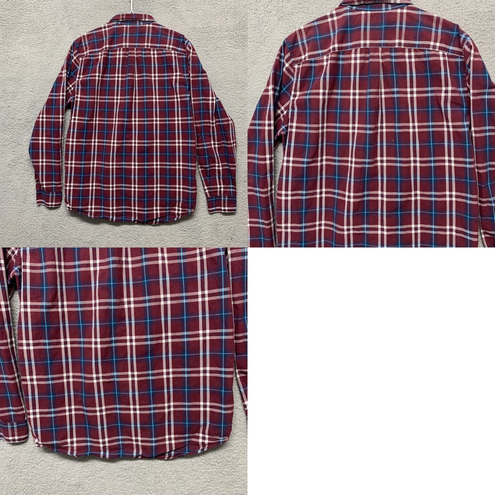 American Eagle Outfitters American Eagle Outfitters Shirt Men XLT Long Sleeve Button Red/White/Blue Plaid Mens Size US XL / EU 56 / 4 - 8 Thumbnail