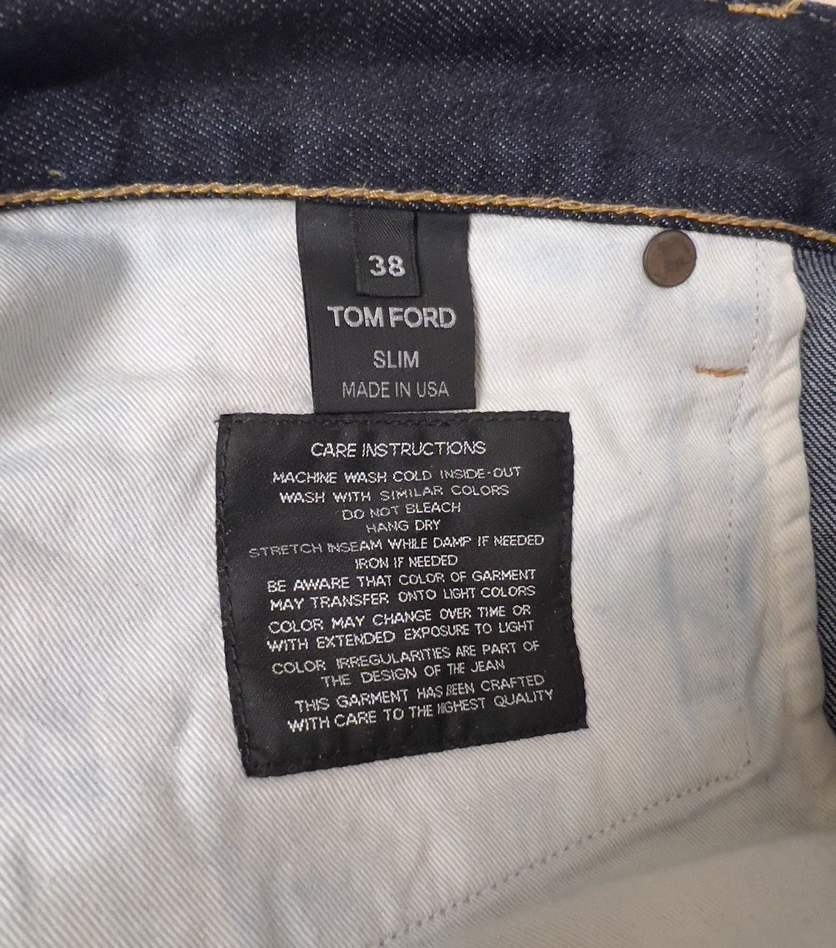 Tom Ford Vintage Tom Ford Raw Indigo Selvedge Jeans 38x30 Made in US Size US 38 / EU 54 - 9 Thumbnail