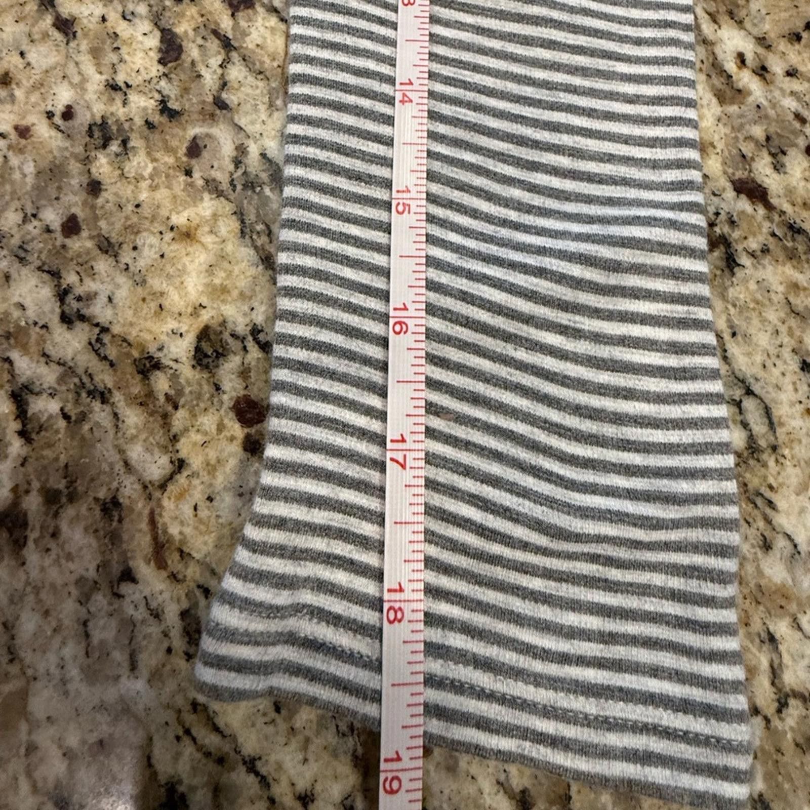 Other J. Jill gray white striped midi sheath dress pockets SZ XS Size XS / US 0-2 / IT 36-38 - 10 Thumbnail
