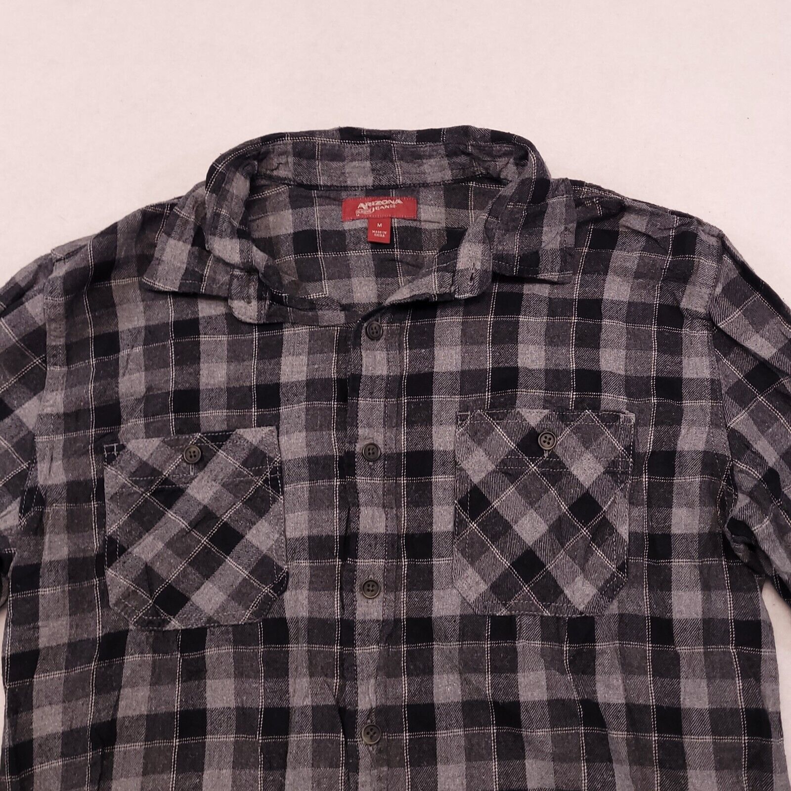 Arizona Jean Co. Arizona Jean Co Gingham Flannel Button Up Shirt Mens Size M Size US M / EU 48-50 / 2 - 1 Thumbnail