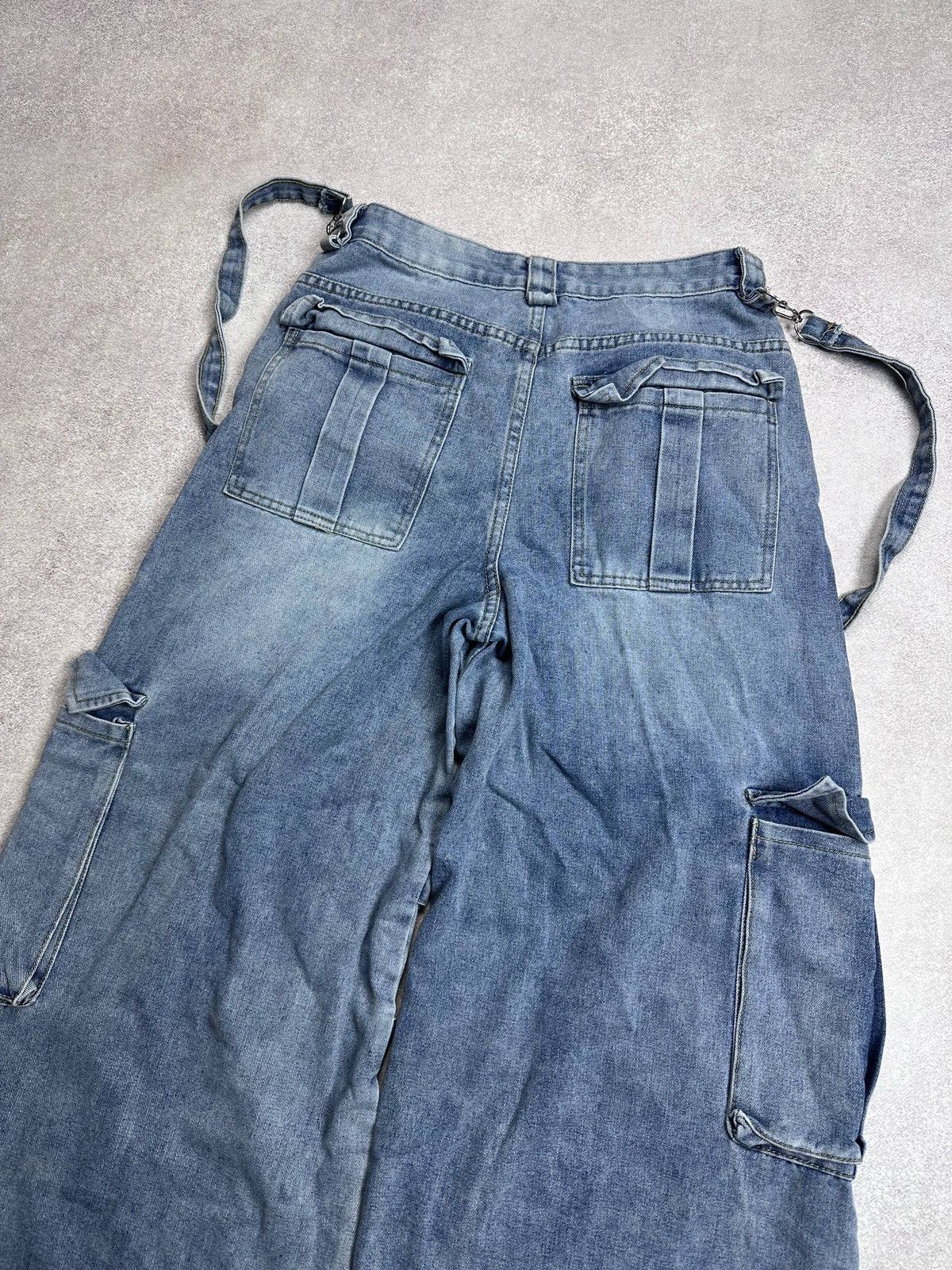 Japanese Brand Vintage Raver Bondage Multi pocket Pants 34/L Size US 34 / EU 50 - 4 Thumbnail
