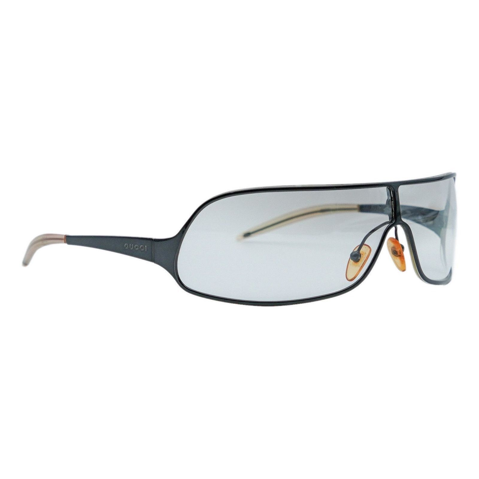 Gucci NEW Gucci GG1637S Black Mask Shield Sunglasses | Grailed