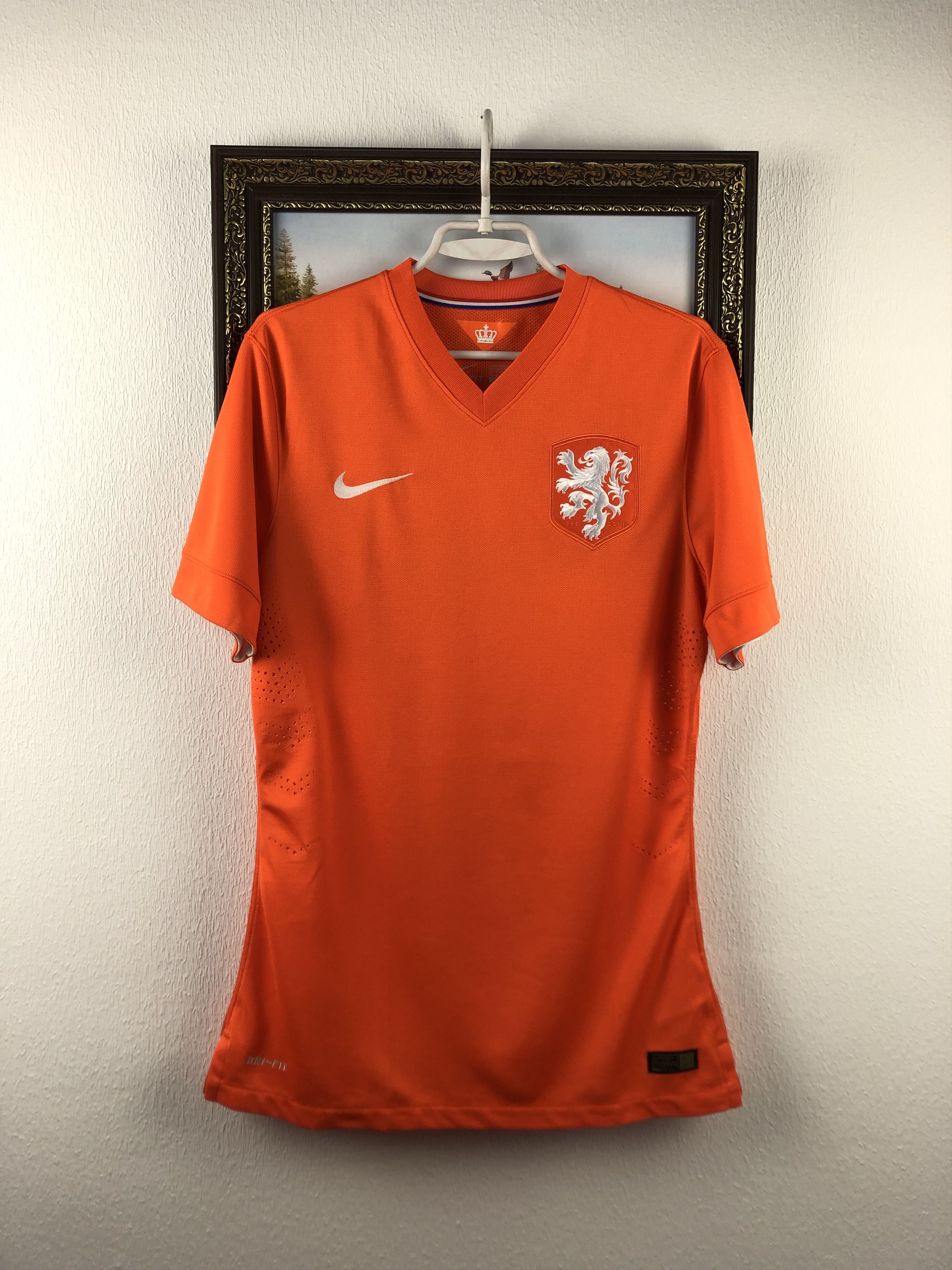Nike Netherlands Holland shirt 2014 Soccer Player Issue Jersey Size US M / EU 48-50 / 2 - 1 Thumbnail