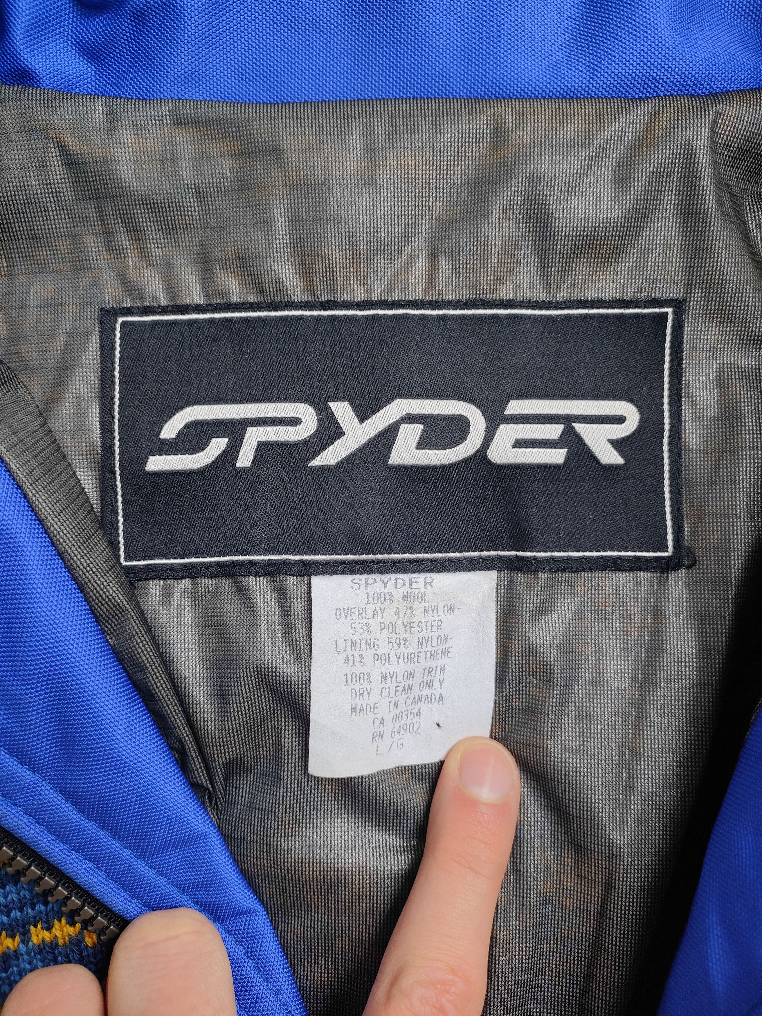 Spyder Vintage Spyder Wool Jacket Quarter Zip Size US L / EU 52-54 / 3 - 8 Thumbnail