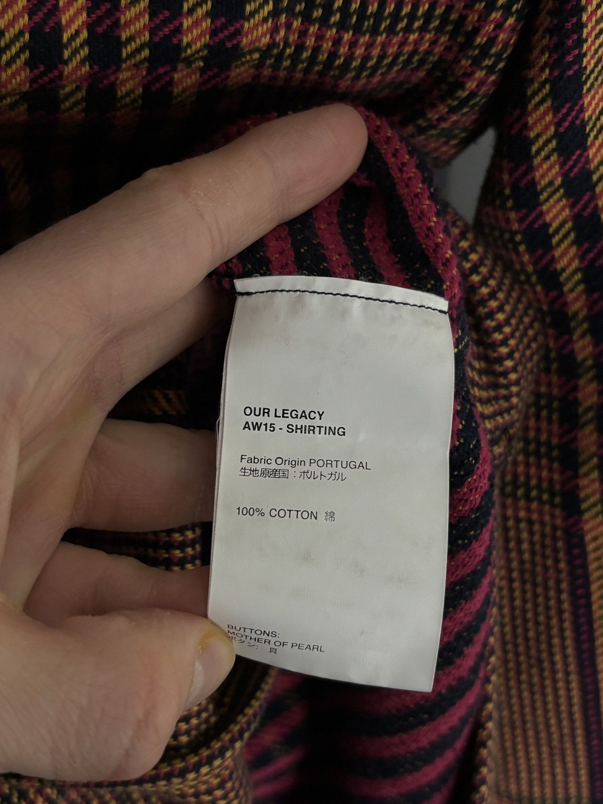 Our Legacy Our Legacy Vintage Checkered Flannel Shirt Size US M / EU 48-50 / 2 - 8 Thumbnail
