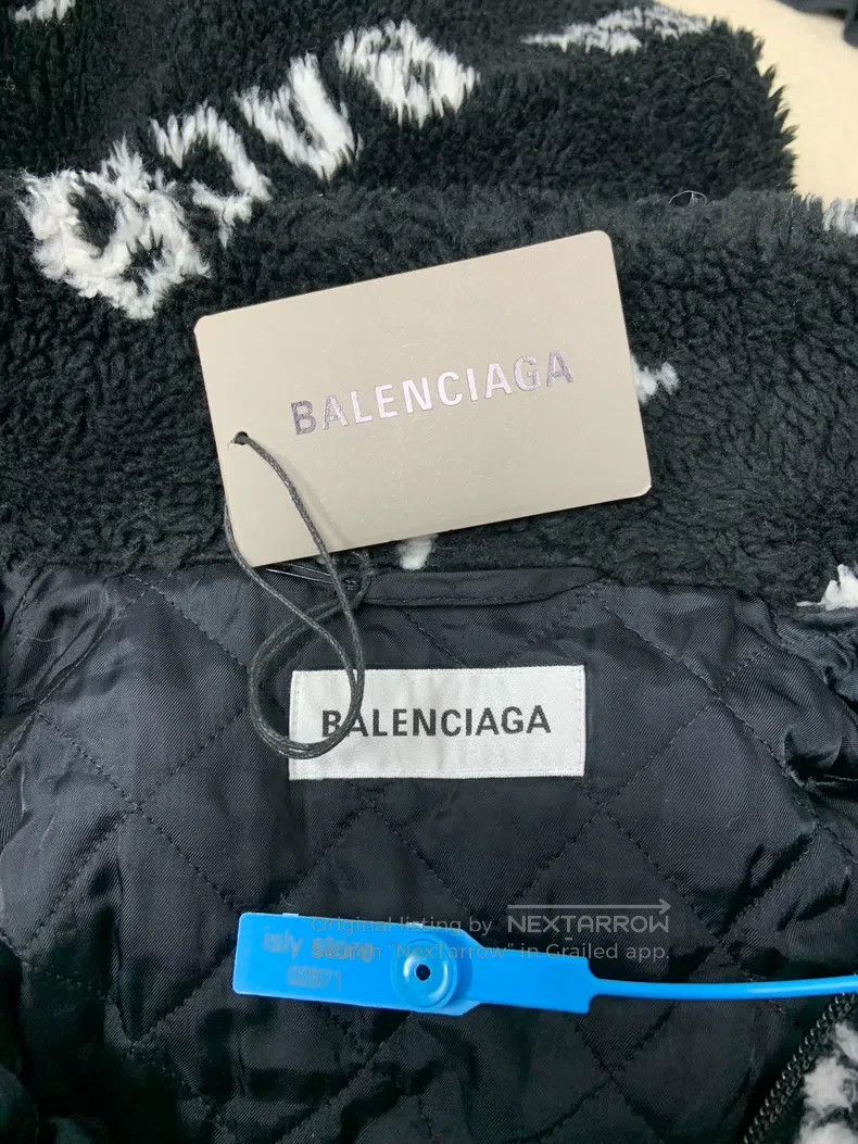 Balenciaga Balenciaga Stand Collar Raglan Sleeve Loose Faux Fur Jacke Size XS / US 0-2 / IT 36-38 - 6 Thumbnail